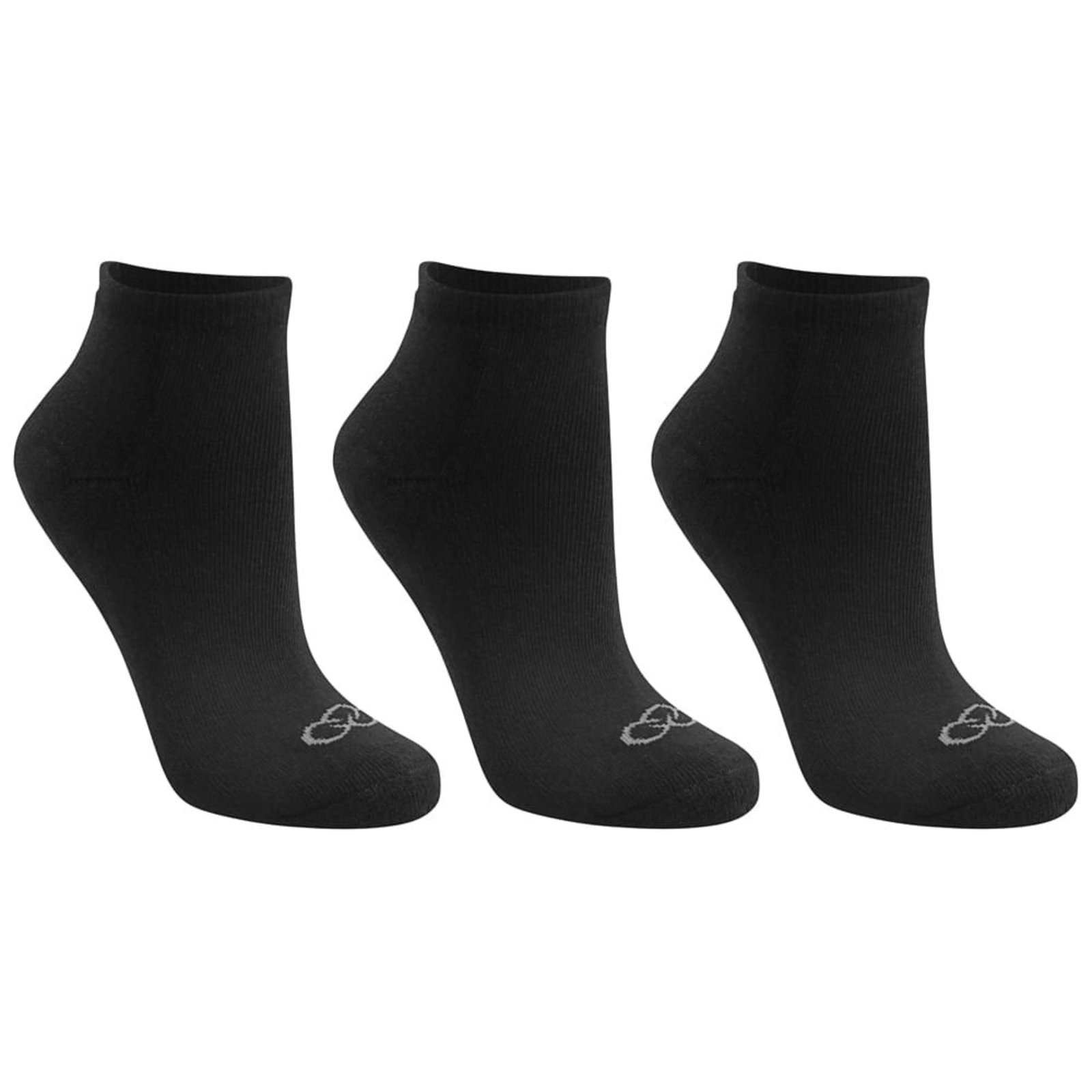 Meia Cano Curto Feminina Olympikus – Pacote com 3 Pares 33-38 Preto