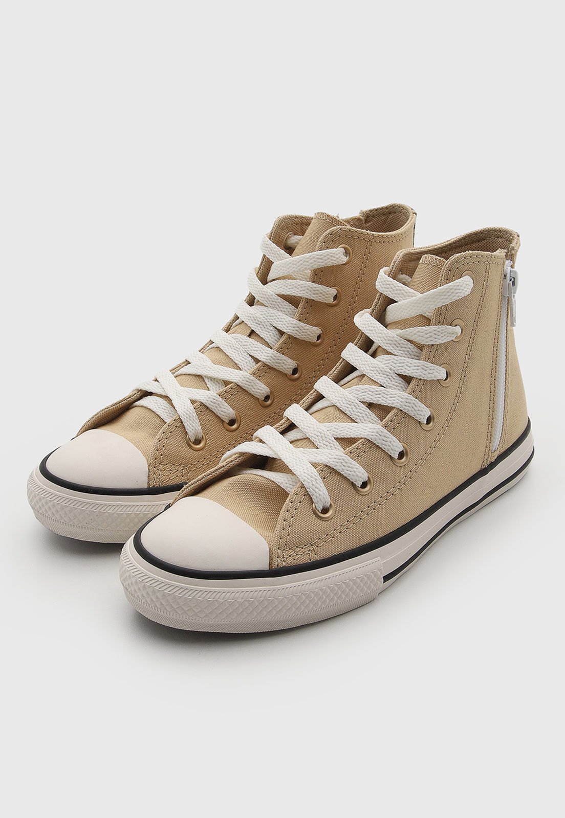 Infantil - Tênis Converse Cano Alto Bege