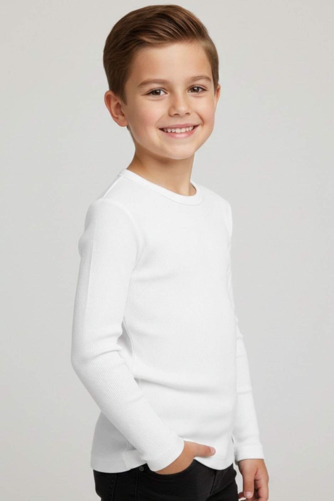 Vista 3 Infantil - Camiseta Bem Vestir Unissex Branca branco BEM VESTIR branco