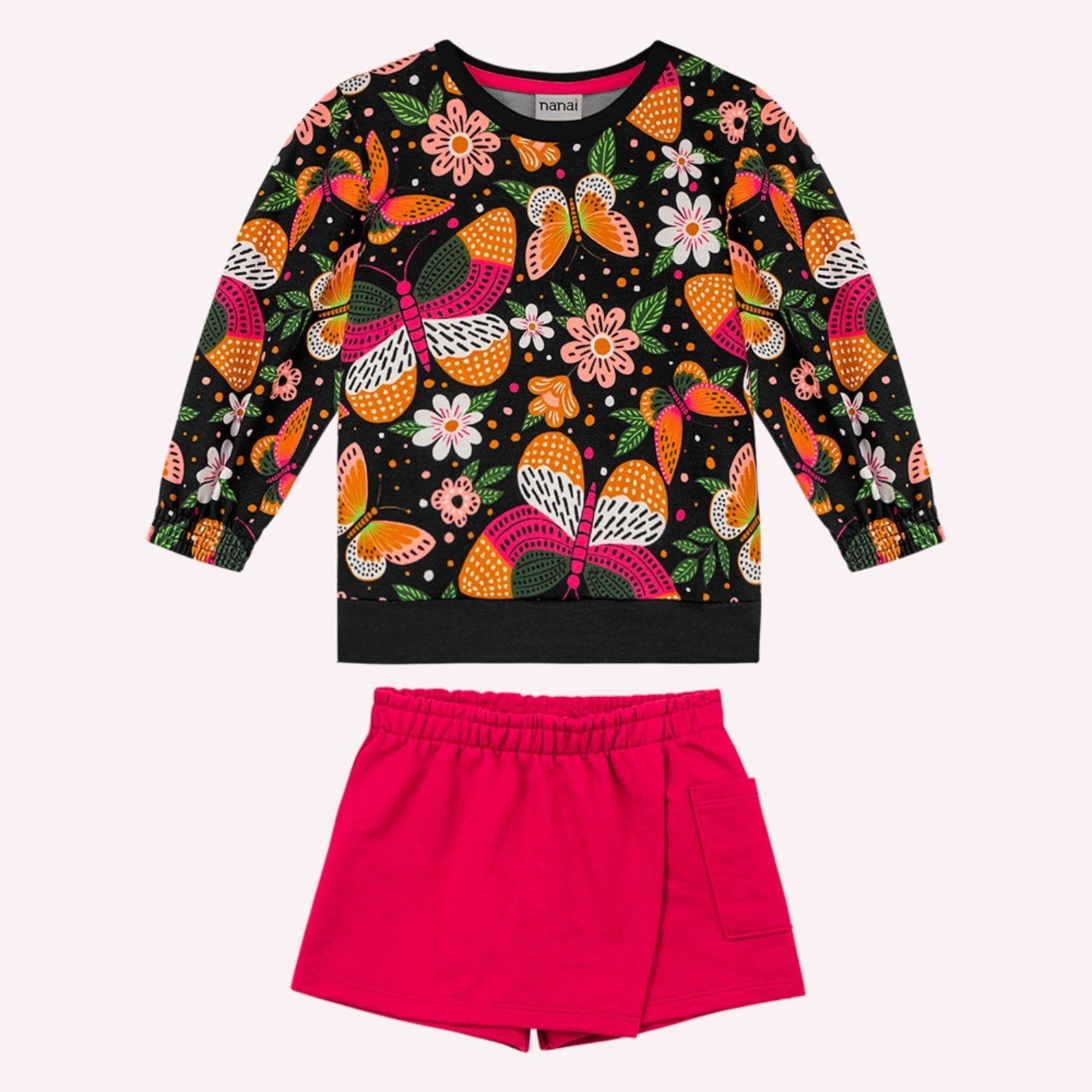 Infantil - Conjunto Menina Borboletas Nanai