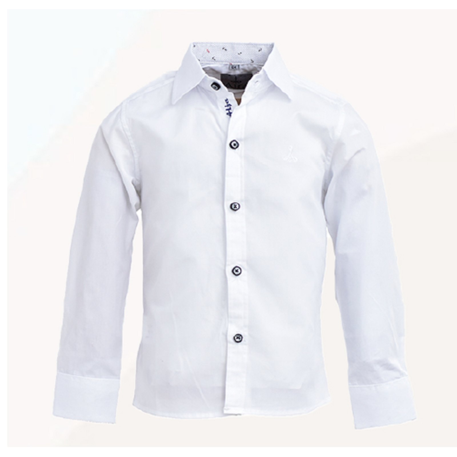 Infantil – Camisa Lisa Manga Longa e Juvenil Estilo Fashion Branco