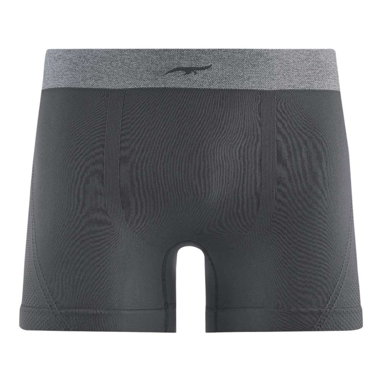 Cueca Boxer Plus Size Jacquard sem Costura Grafite