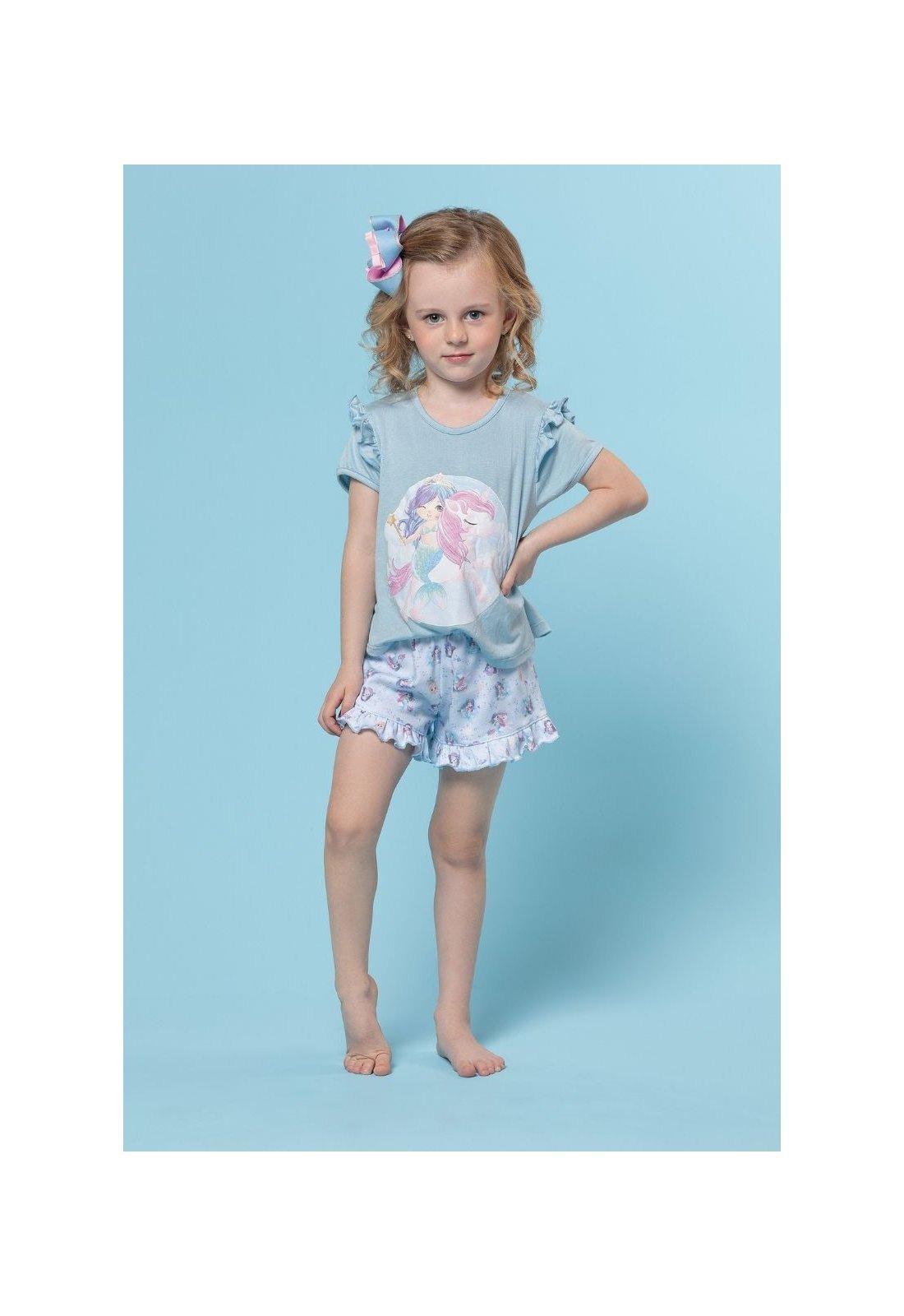 Pijama Suedine Estampado Brilha no Escuro