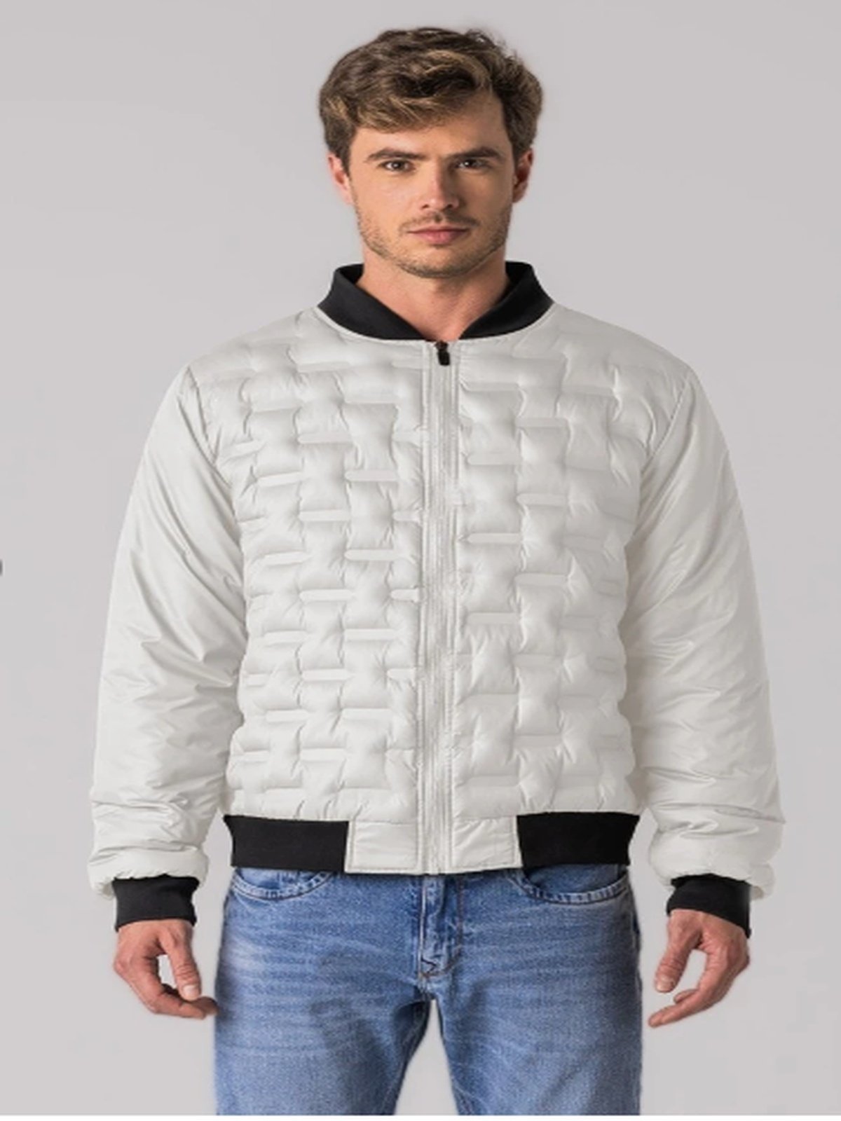 Jaqueta Masculina Street Rock e Soda Off White