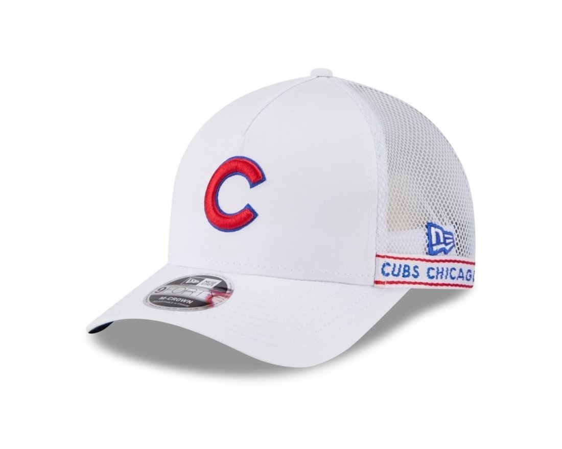 Bone New Era 9FORTY M-CROWN Chicago Cubs MLB Azul