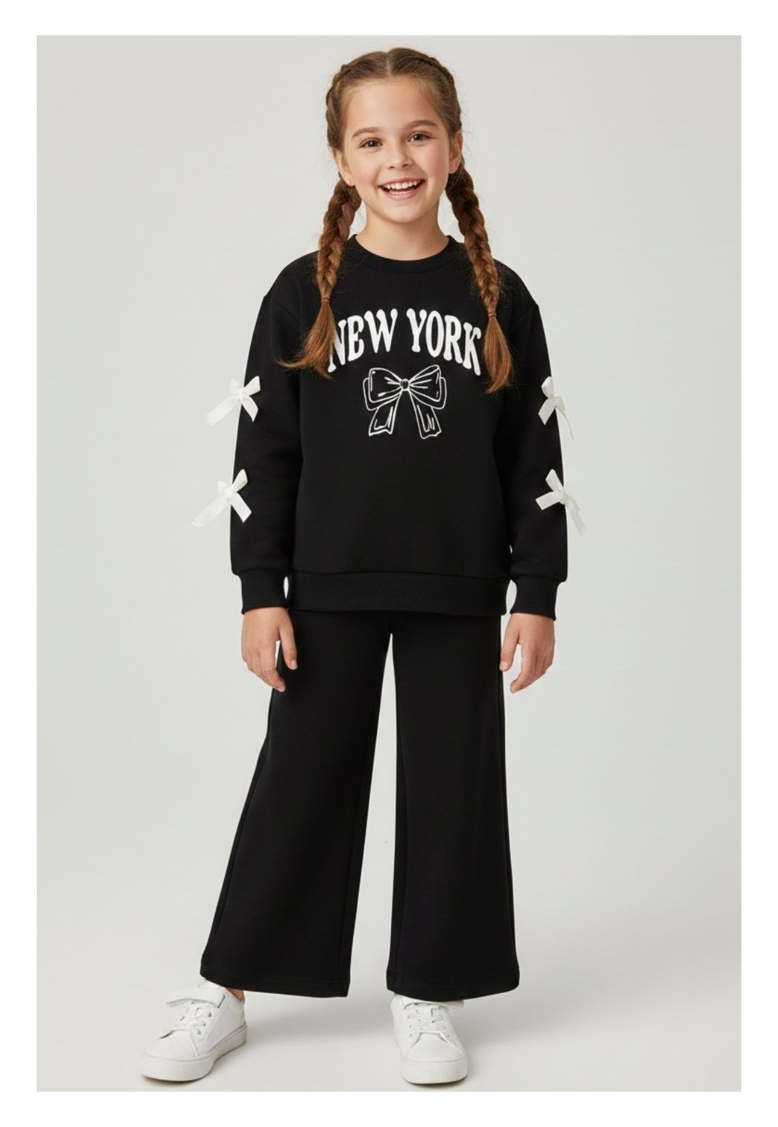Infantil - Conjunto Bem Vestir Feminino Moletom New York