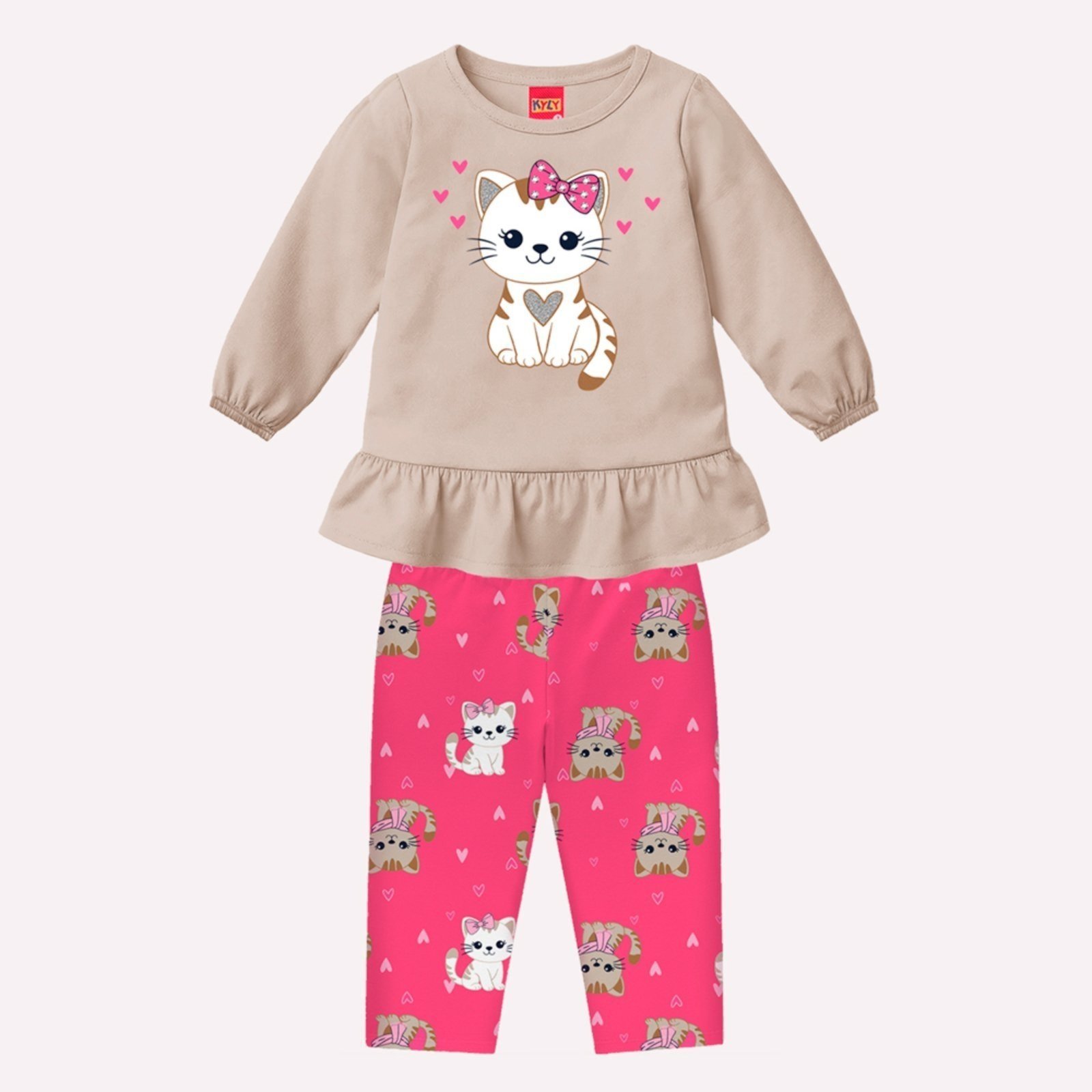 Infantil - Conjunto Menina Gatinho Kyly