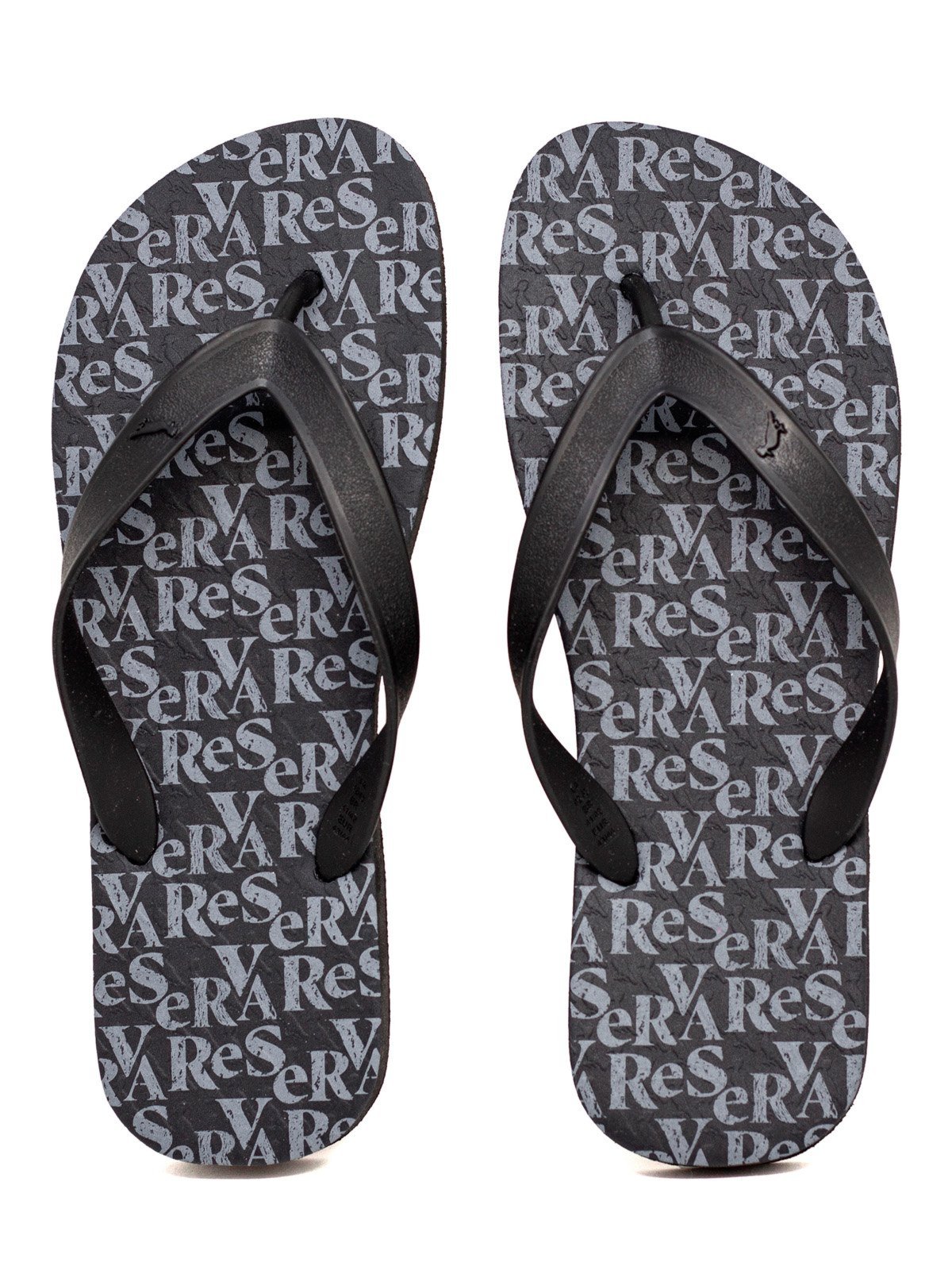 Chinelo Masculino Reserva Go Sandália Casual Slide Borracha Antiderrapante Preto Tipografica