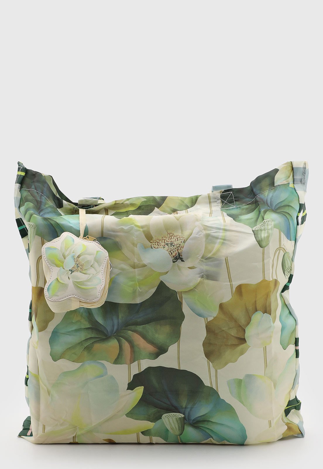 Bolsa FARM Me Leva Flor de Lotus Off-White
