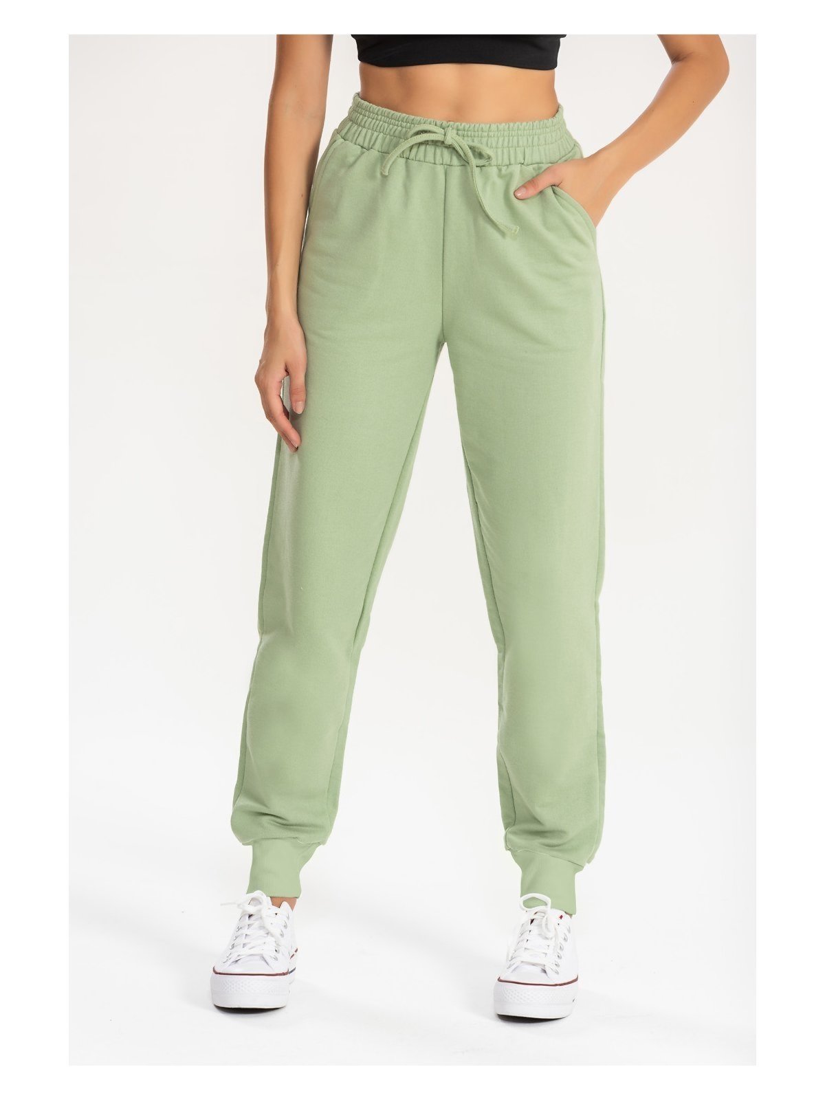 Calça Moletom Jogger Kally Feminina com Avesso Peluciado
