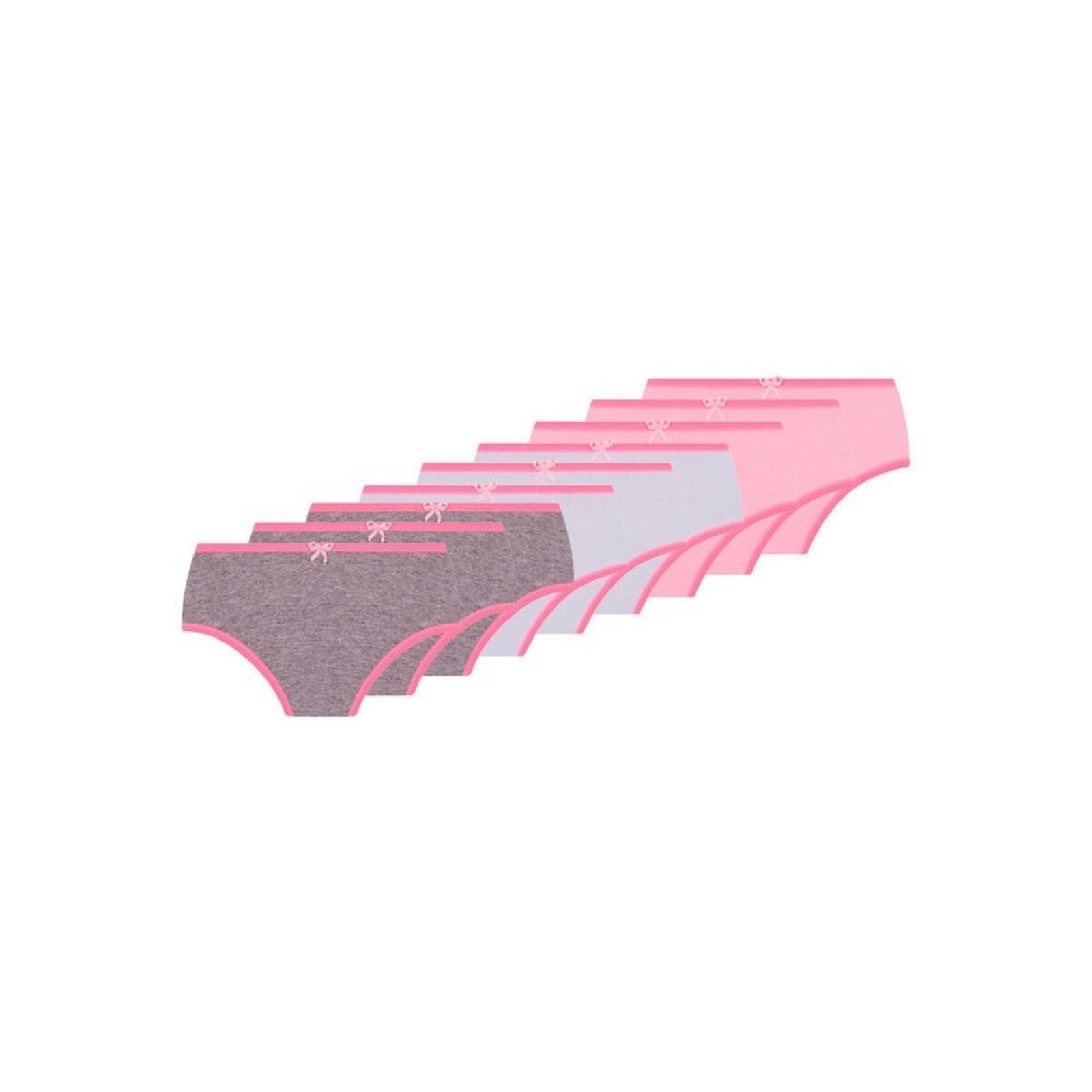 Kit com 9 Calcinhas Lobinha 18101-089 Rosa