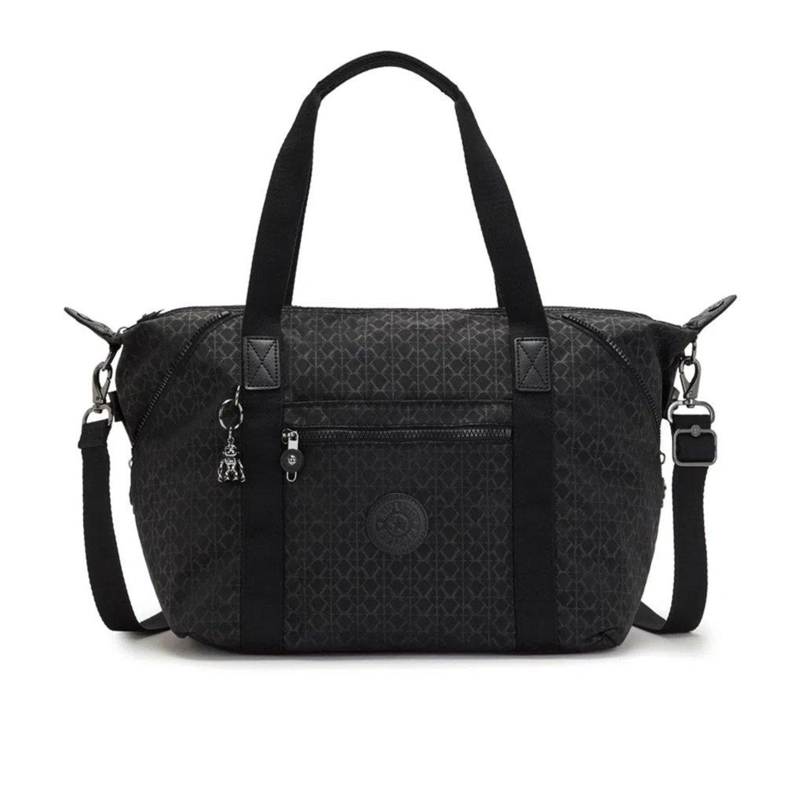 Vista 2 Bolsa Transversal Kipling Art 21 Litros Estampado Preto incolor Kipling incolor
