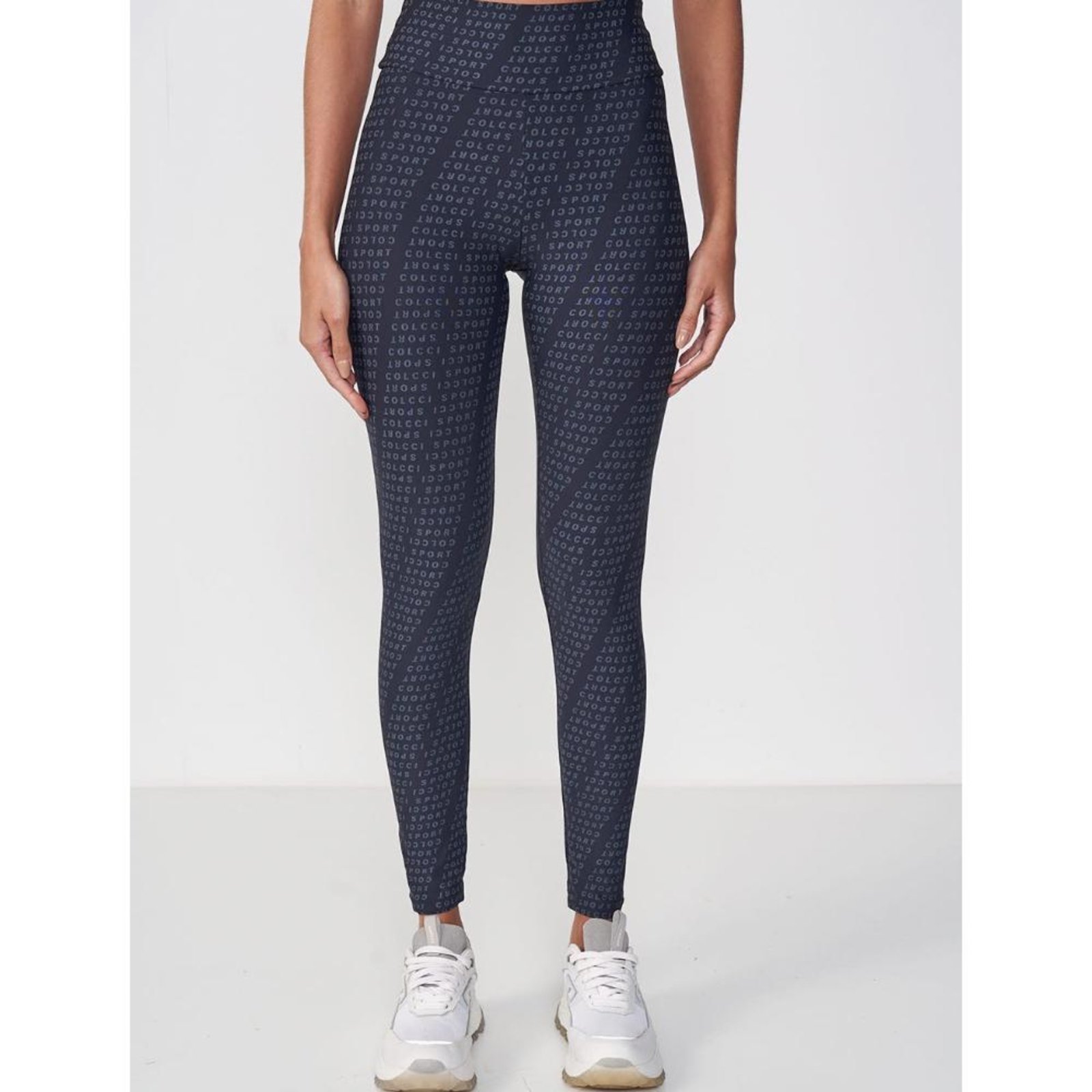 Calça Legging Estampada Colcci Sport Preto