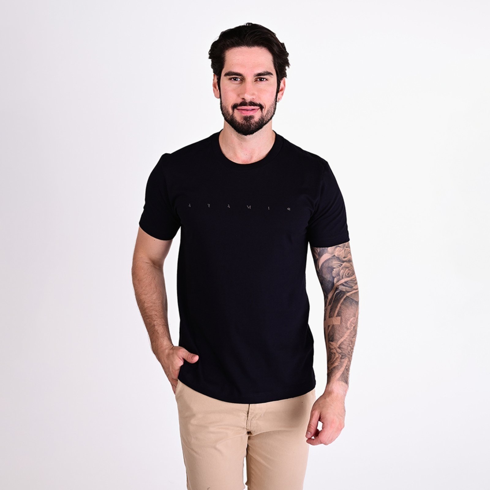 Vista 2 Camiseta Aramis Fragment Relief preto Aramis preto