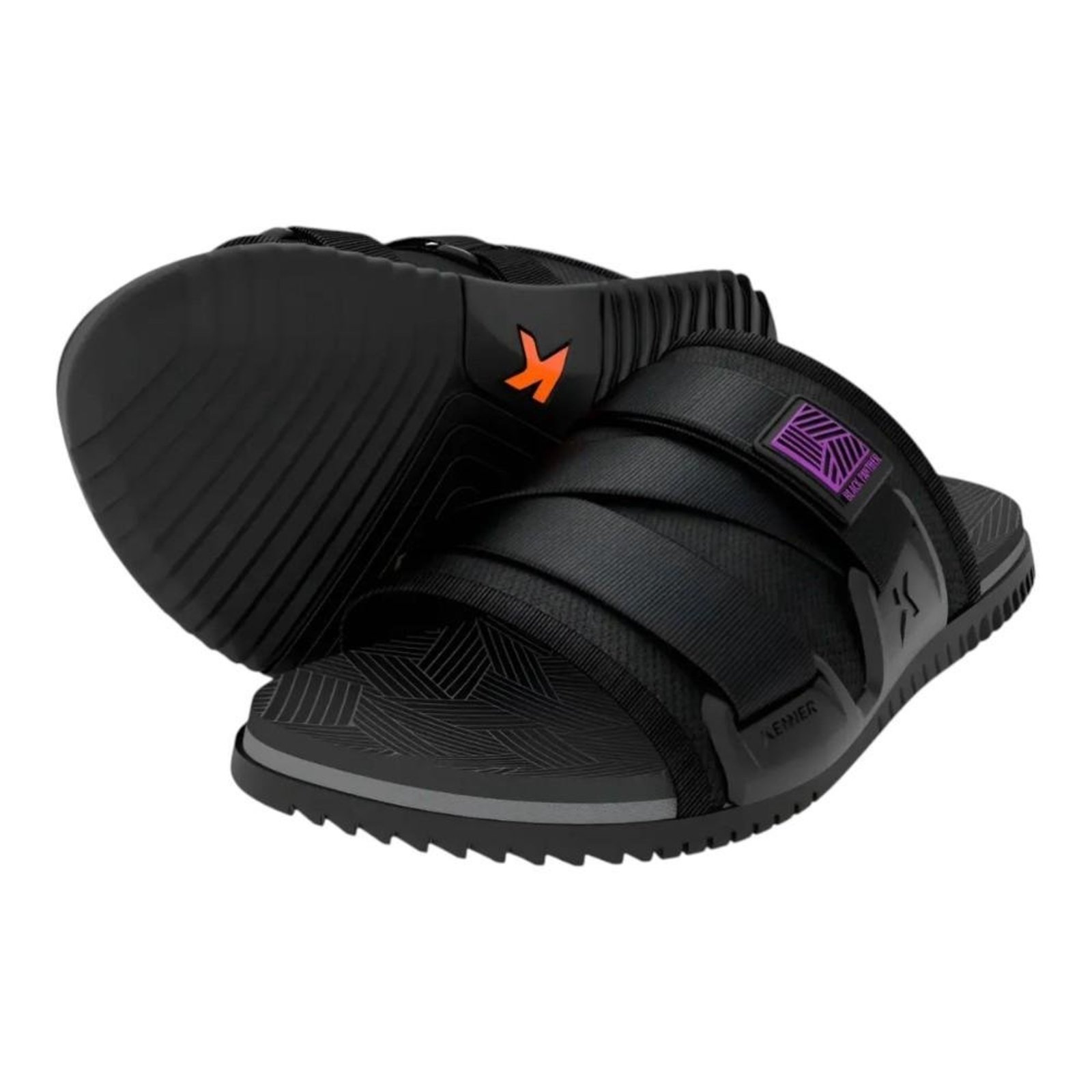 Chinelo Kenner Collab Panther Hyper Z Masculino Preto Preto