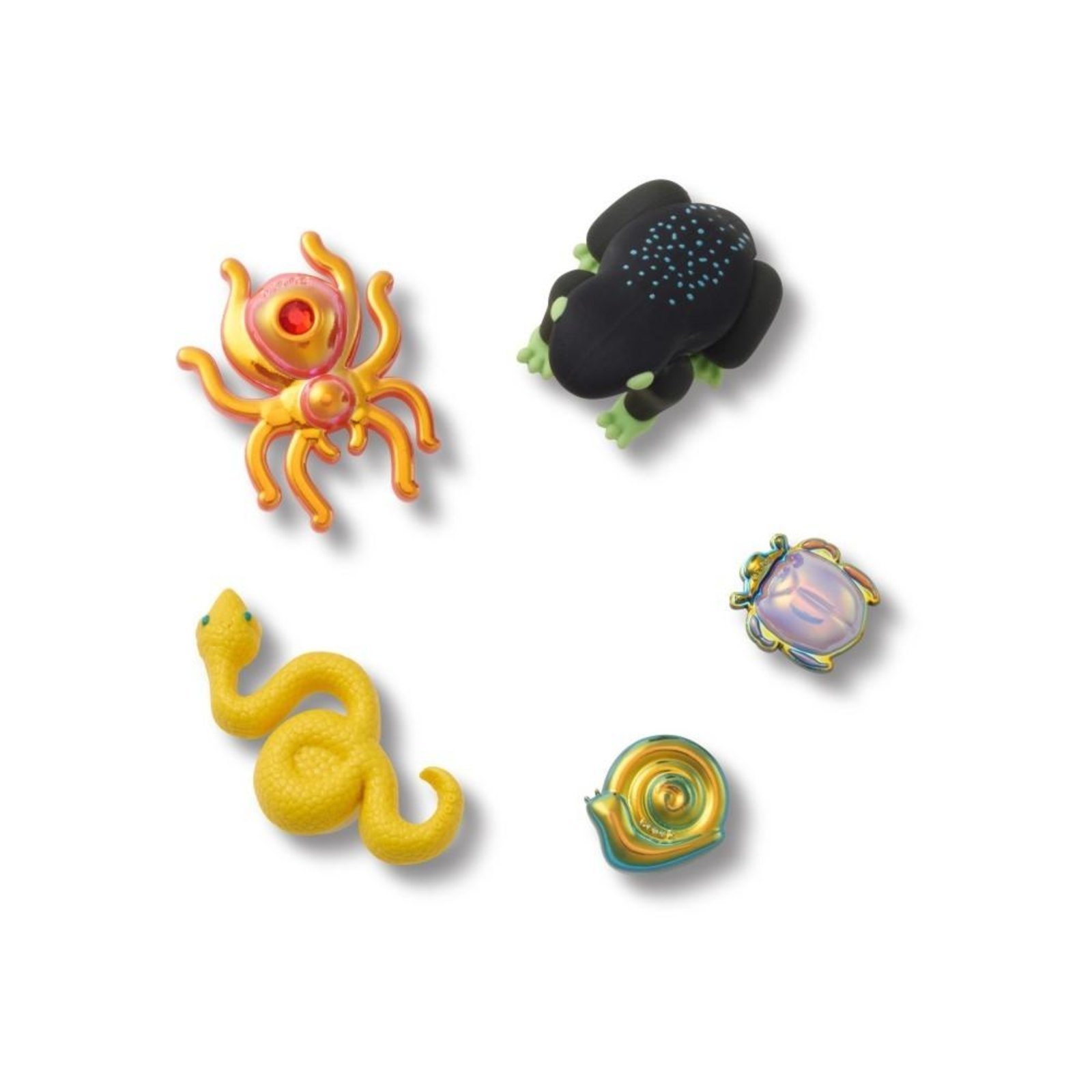 Vista 2 Infantil - Jibbitz™ Animais da Floresta Pack Com 5 Peças Crocs branco
