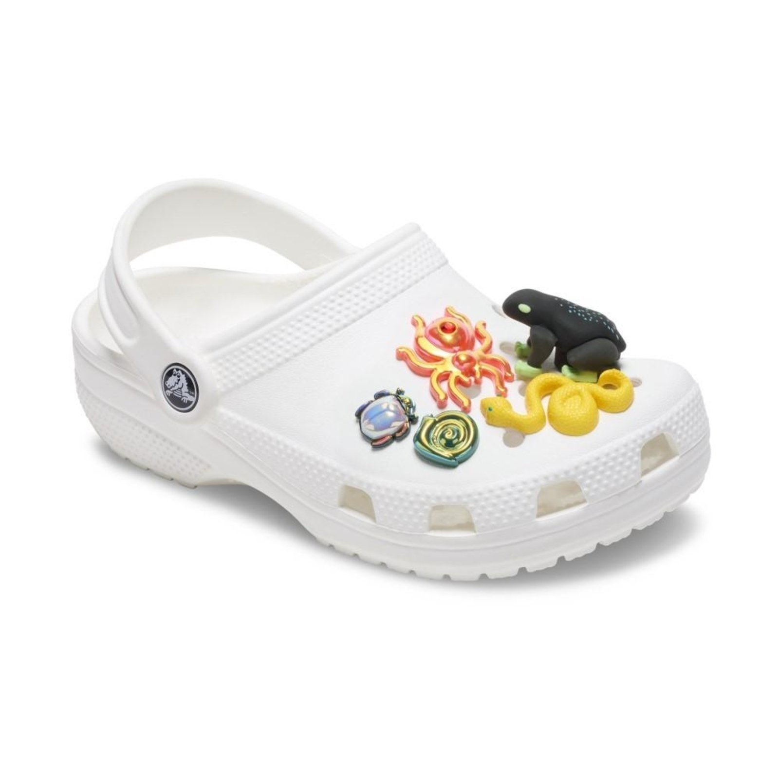 Vista 3 Infantil - Jibbitz™ Animais da Floresta Pack Com 5 Peças Crocs branco