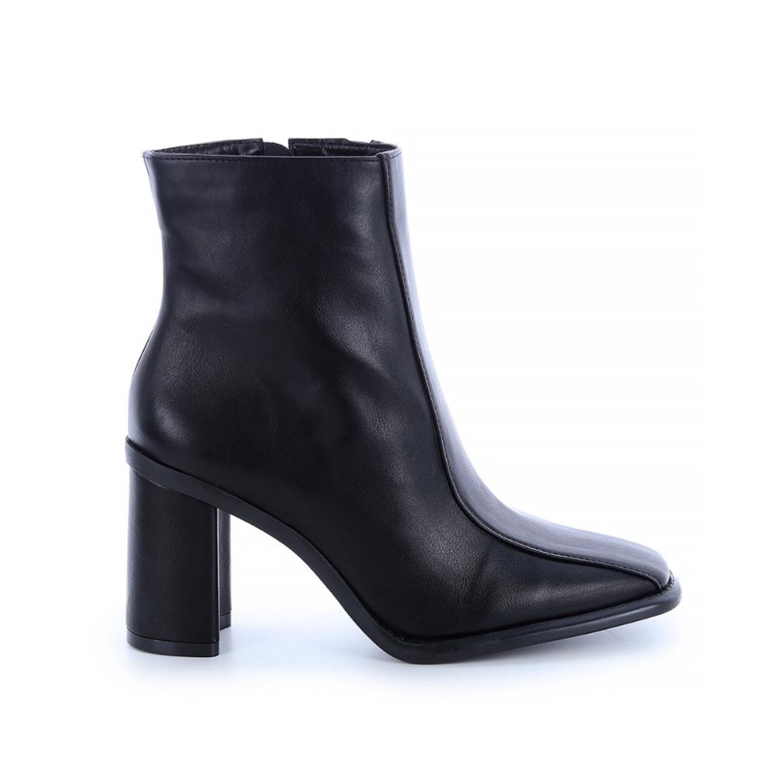 Bota Feminina Salto Bloco Lucy Preto Preto
