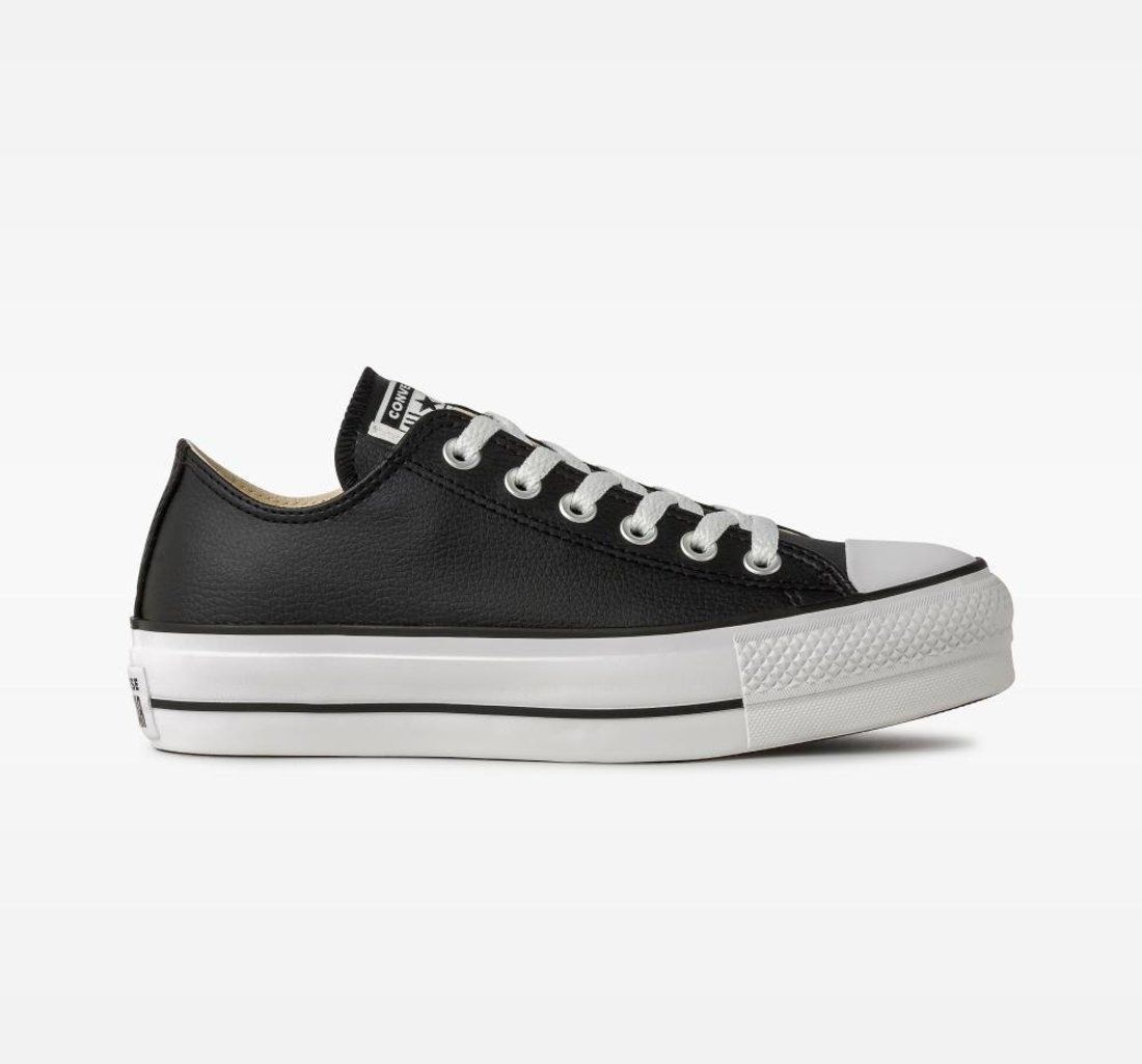 Tênis Chuck Taylor All Star Lift Sintético Cano Baixo Preto