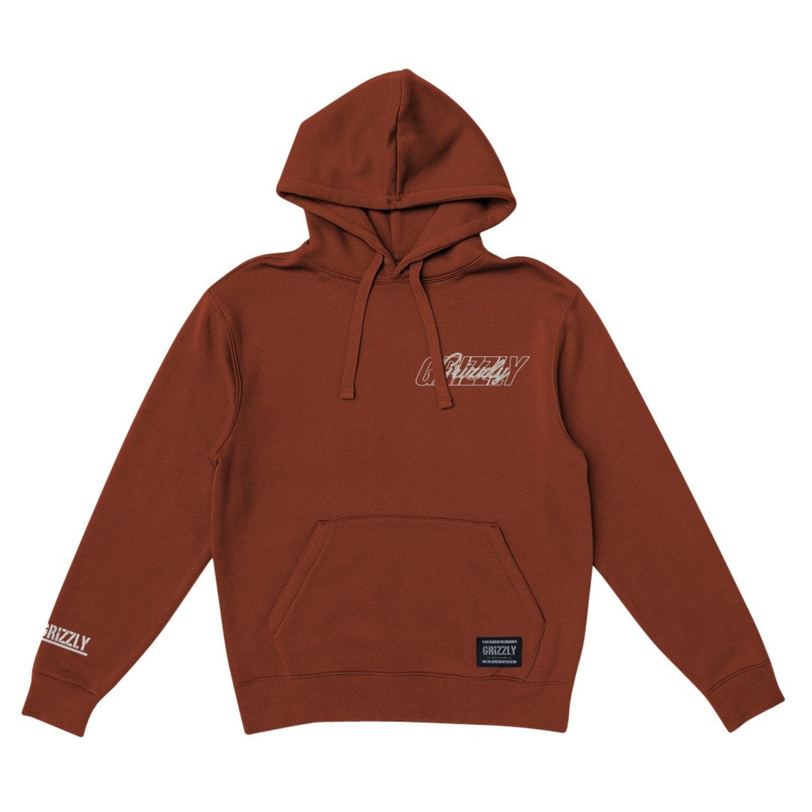 Moletom Grizzly Down The Line Hoodie - RUST