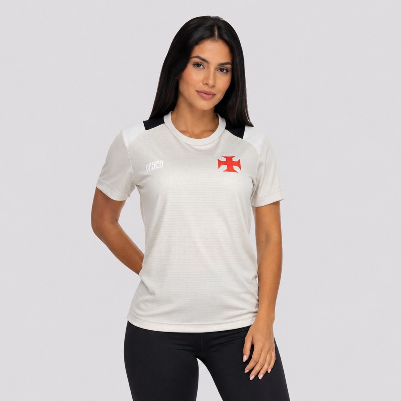 Camisa Vasco Toque Feminina Cinza