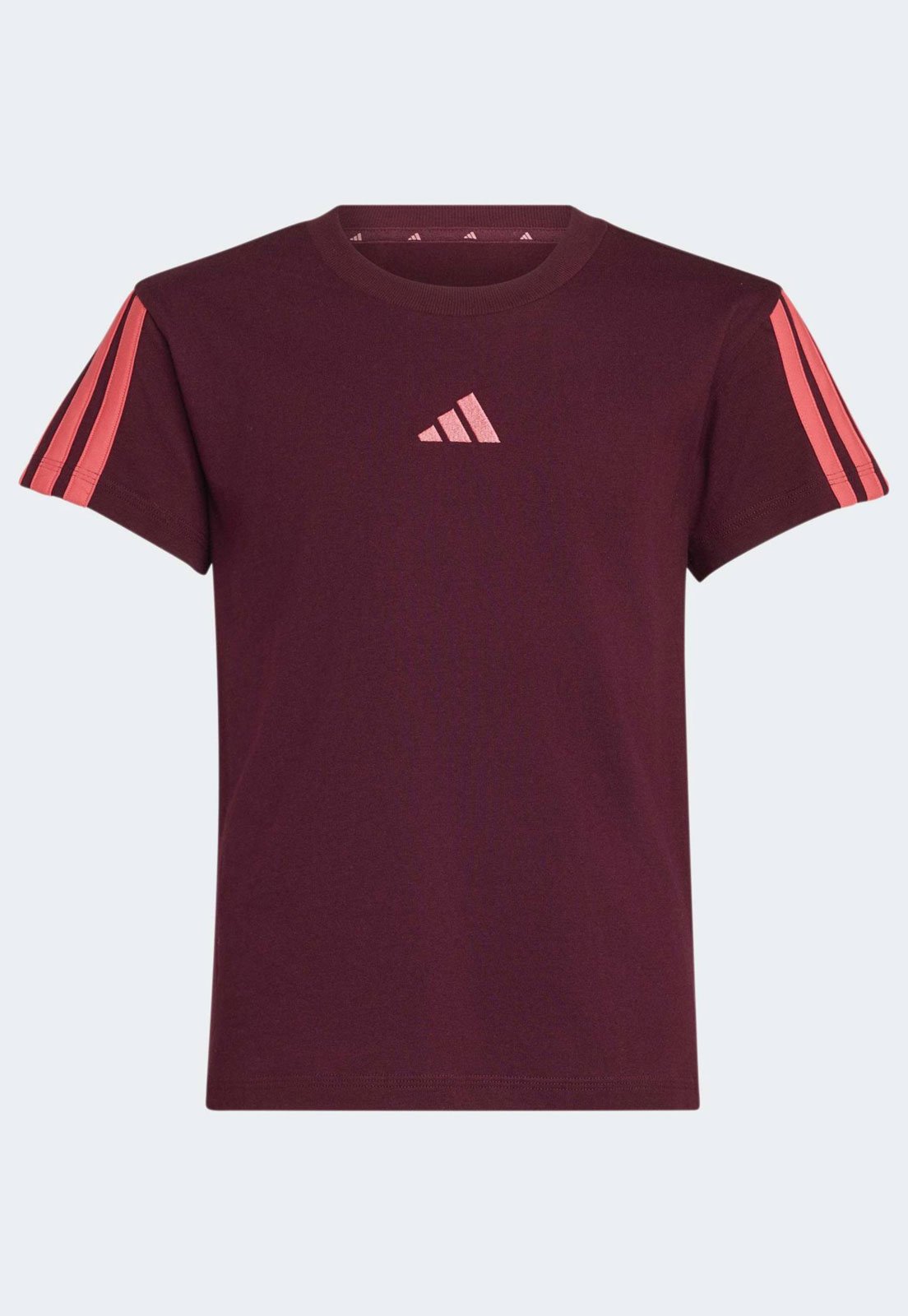 Infantil - Camiseta adidas Sportswear Listras Vinho