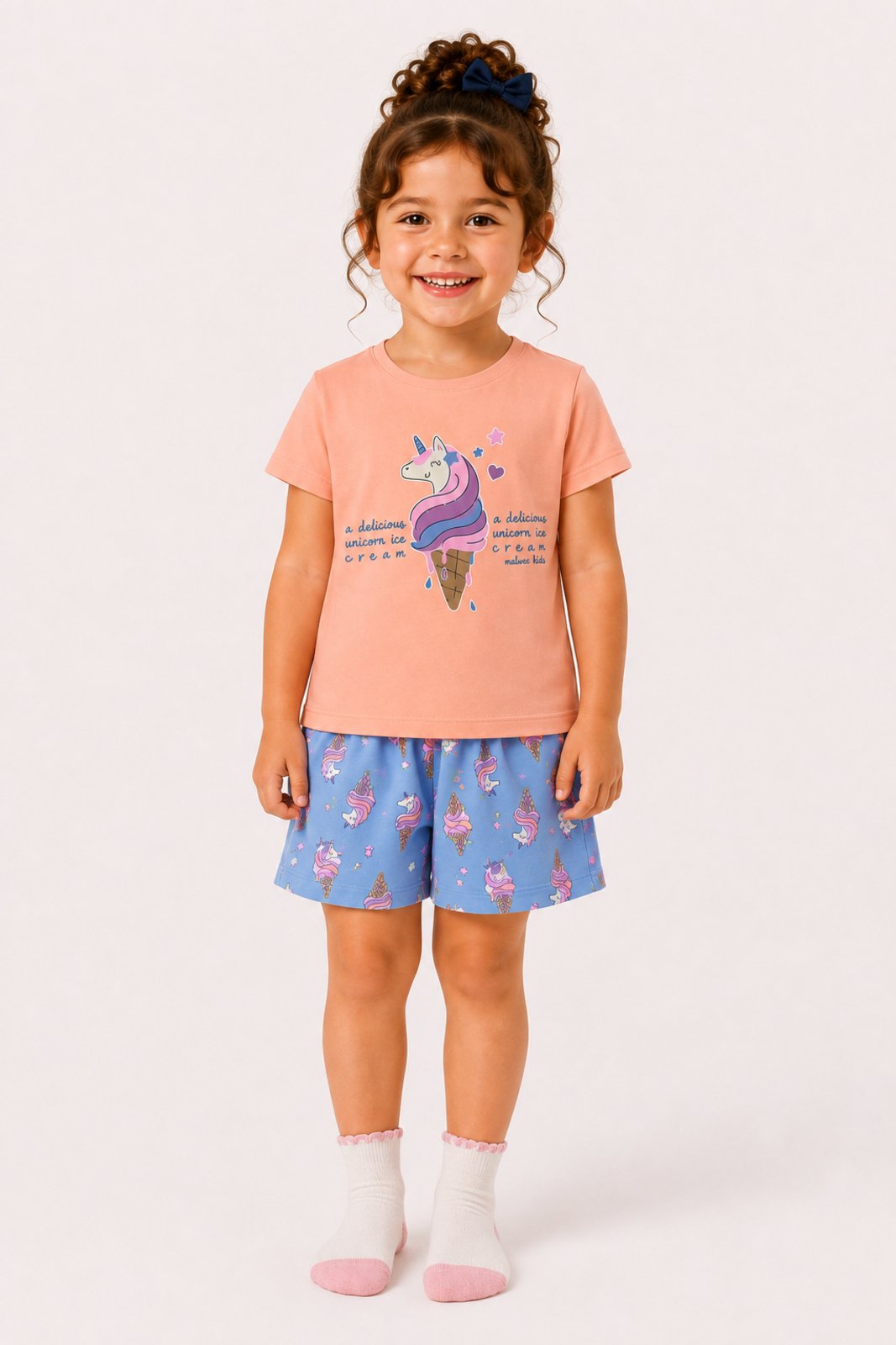 Pijama D Bell Outlet Fashion Sorvete Laranja