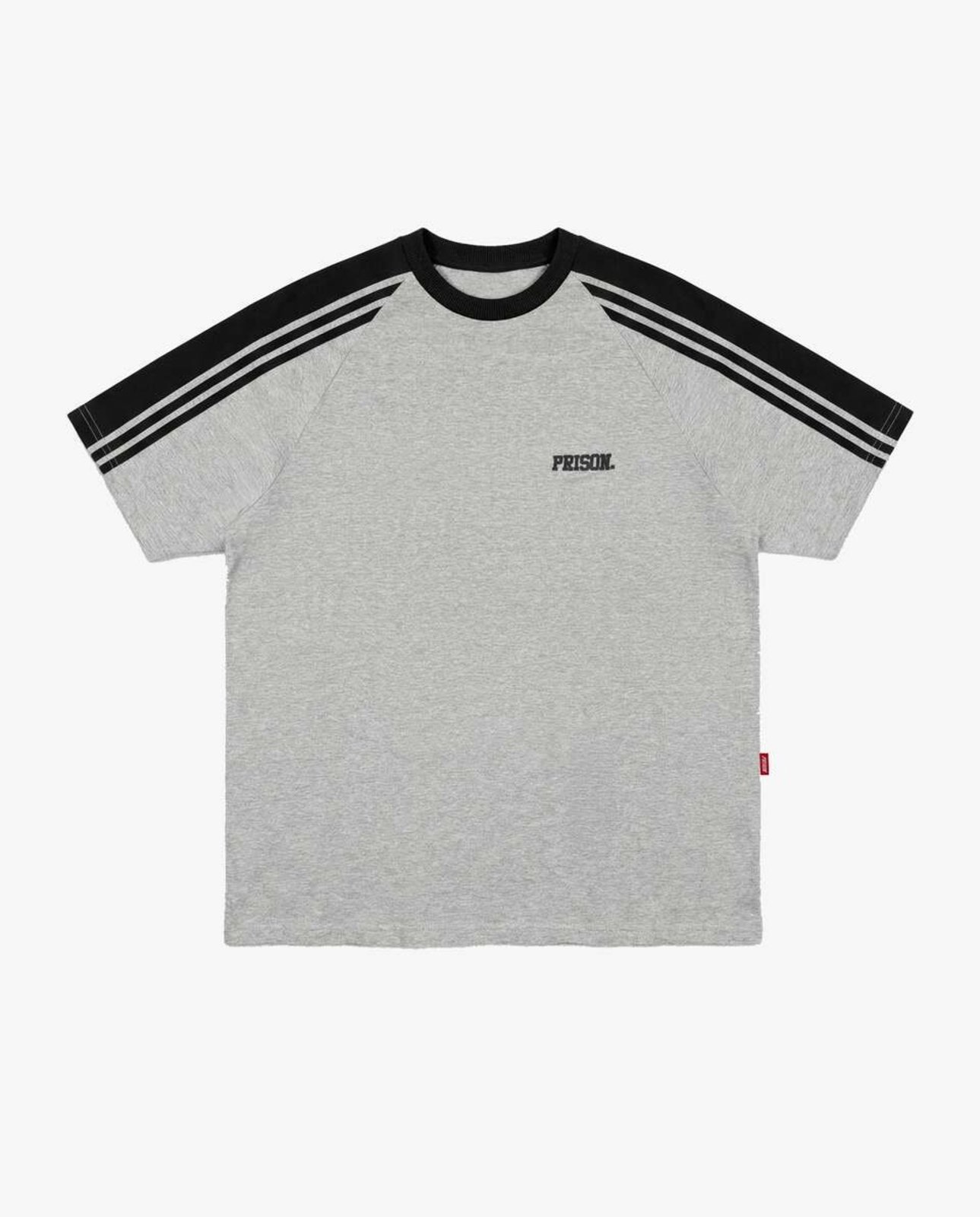 Camiseta raglan oversized strimer pro Cinza