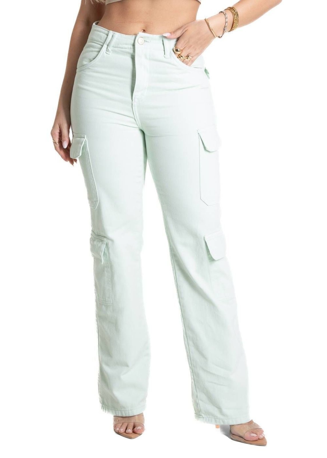 Calça Sarja Sawary Reta – 281968 – Verde – Sawary