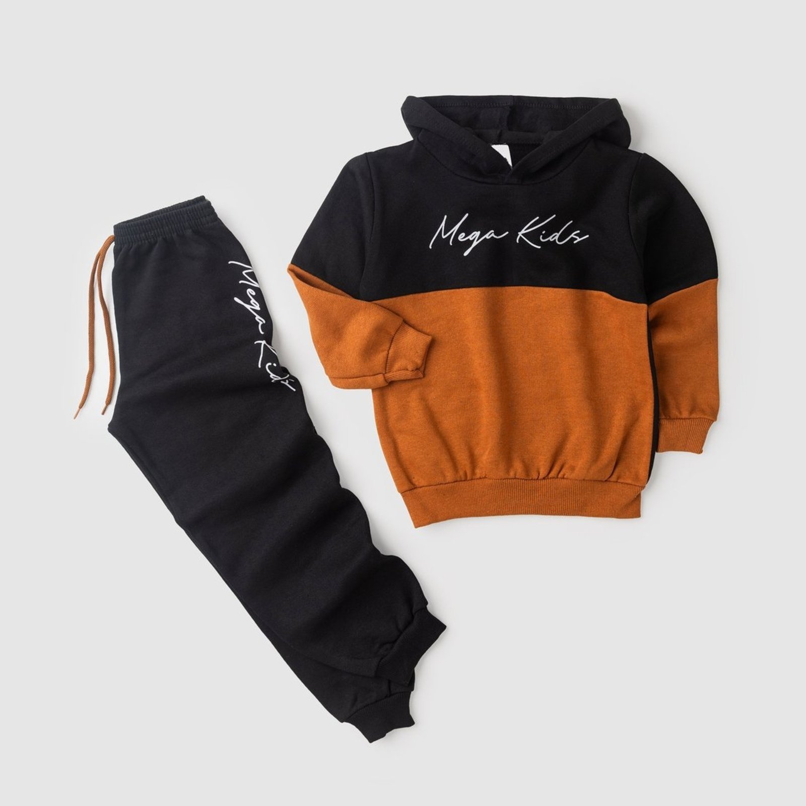 Vista 3 Infantil - Conjunto Moletom Peluciado Masculino Recortes MK - Preto Mega Kids unico Mega Kids unico