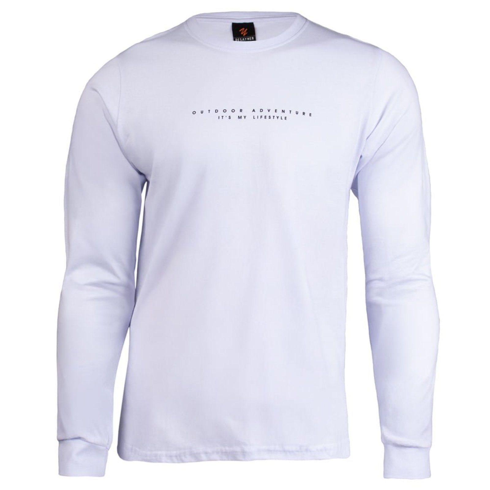 Vista 2 Camiseta Masculina Desayner Manga Longa Algodão marrom Desayner marrom