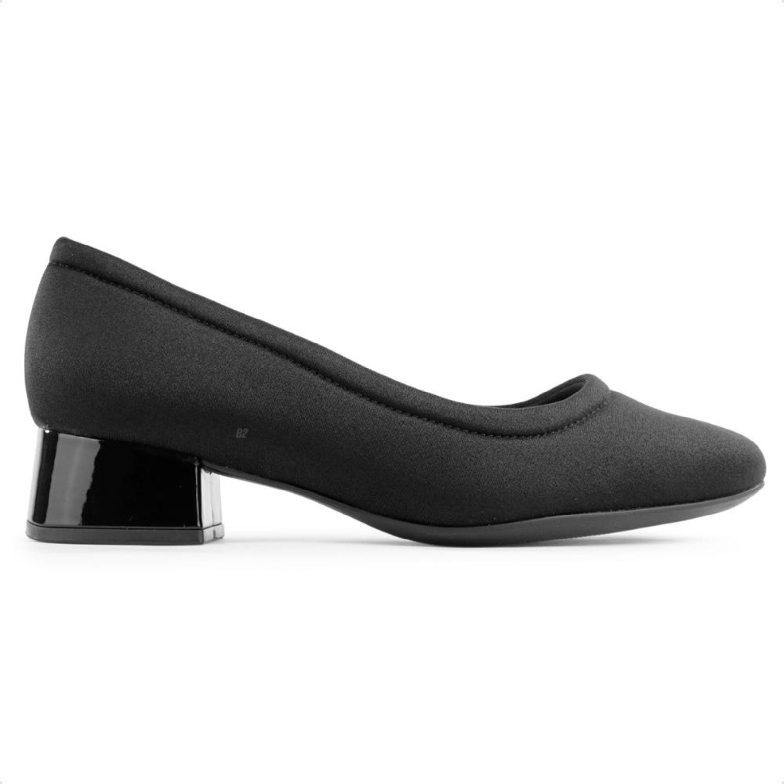Vista 2 Scarpin Comfortflex Salto Bloco Feminino marrom Comfortflex marrom