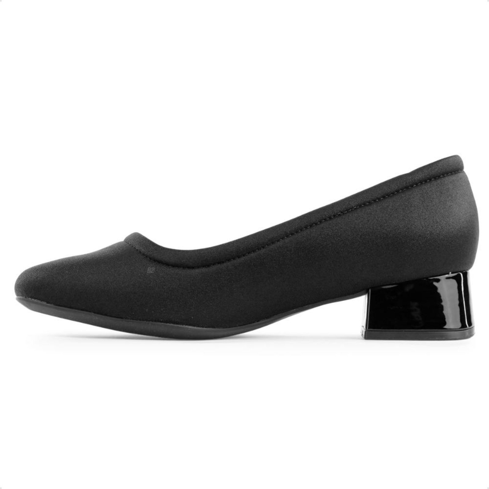 Vista 3 Scarpin Comfortflex Salto Bloco Feminino marrom Comfortflex marrom