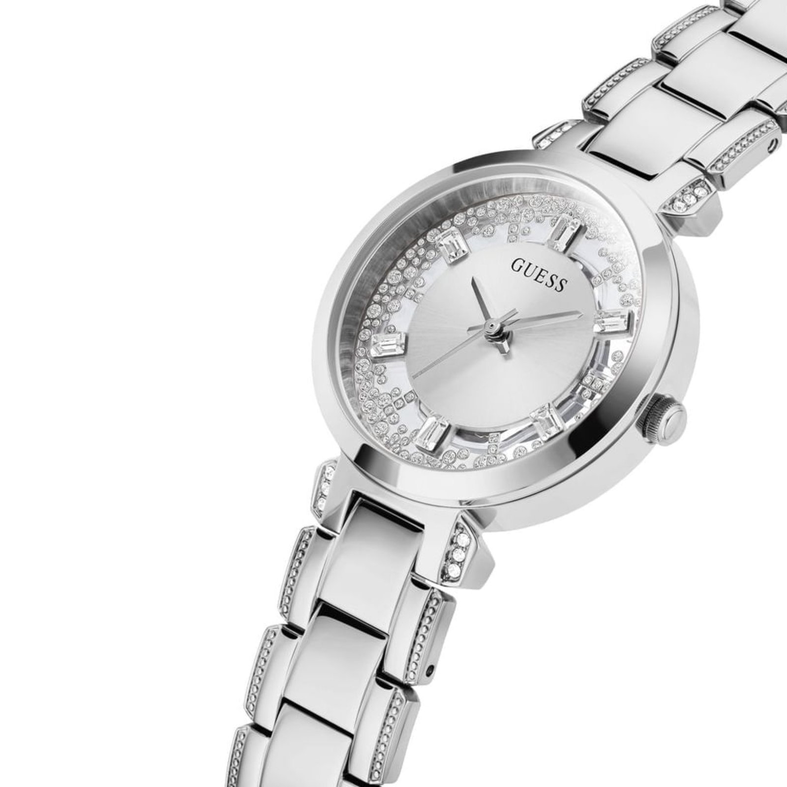 Vista 3 Relógio Guess Feminino Caixa Pequena prata Guess prata