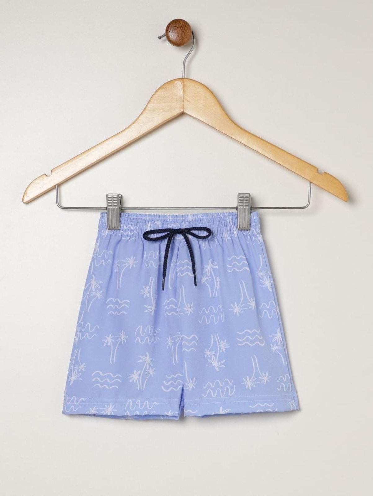 Infantil - Bermuda Estampada Para Menino - AZUL