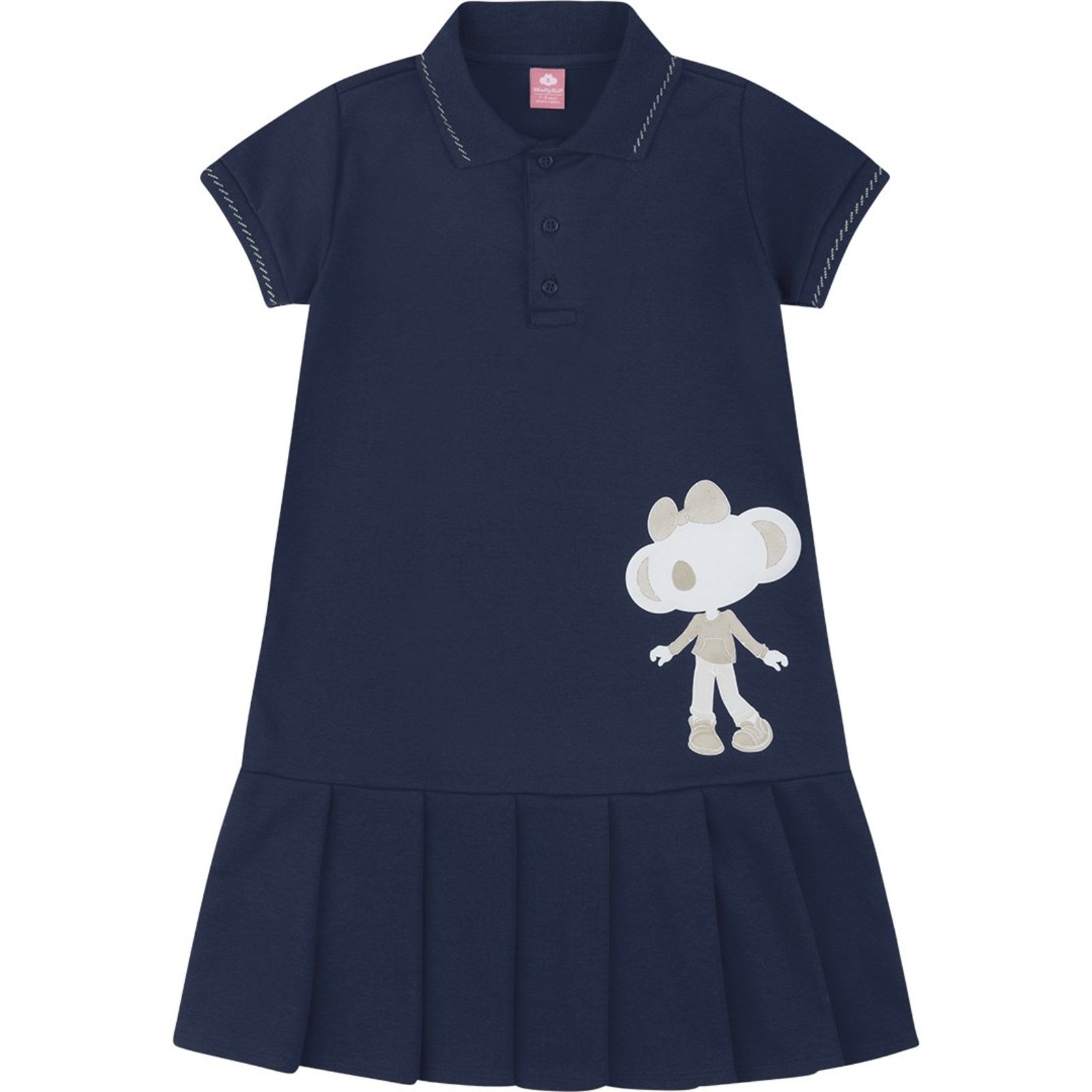 Infantil - Vestido Curto Polo Menina Lilica Ripilica