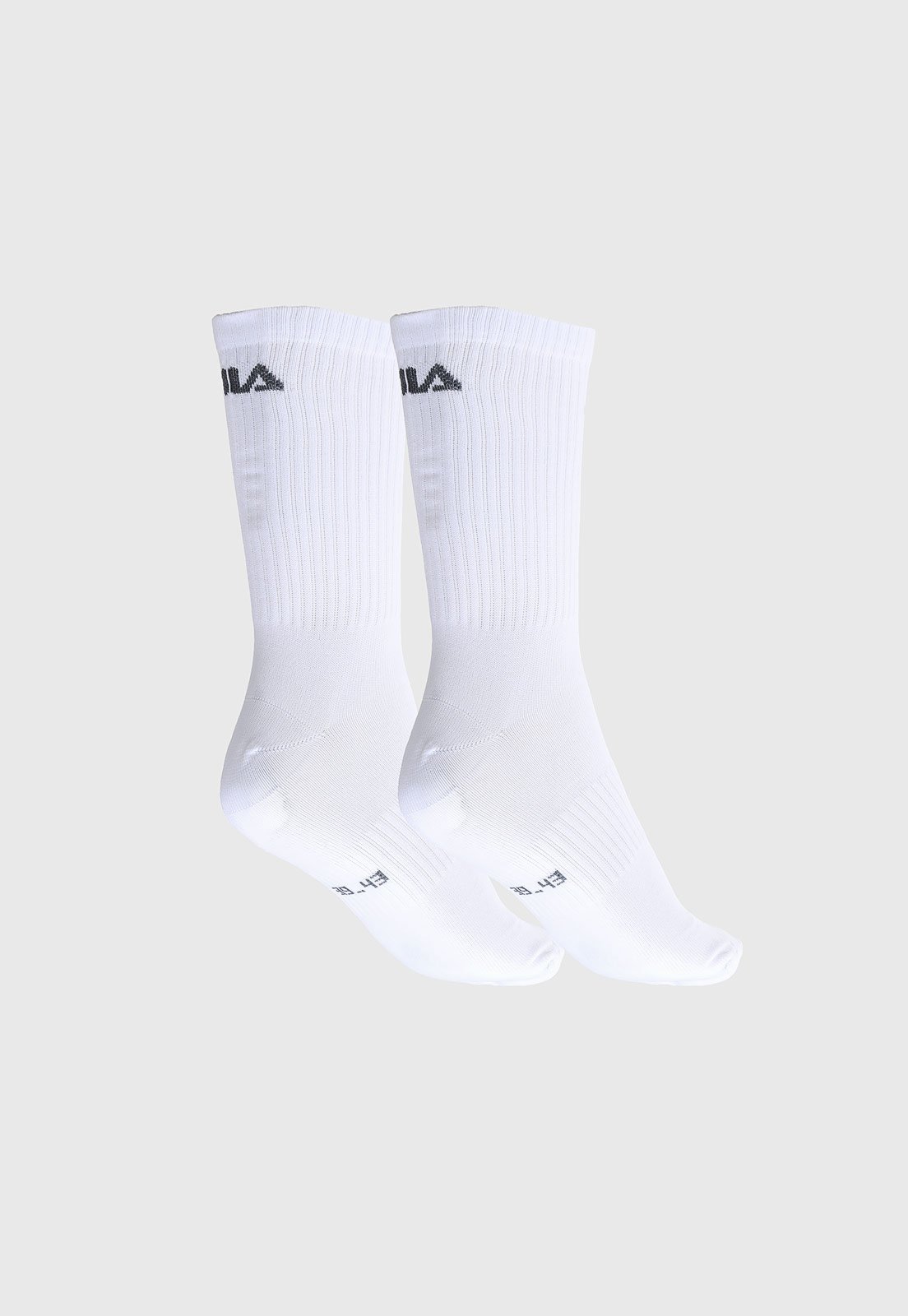 Vista 3 Meia Cano Alto Fila Logo Branca branco Fila branco