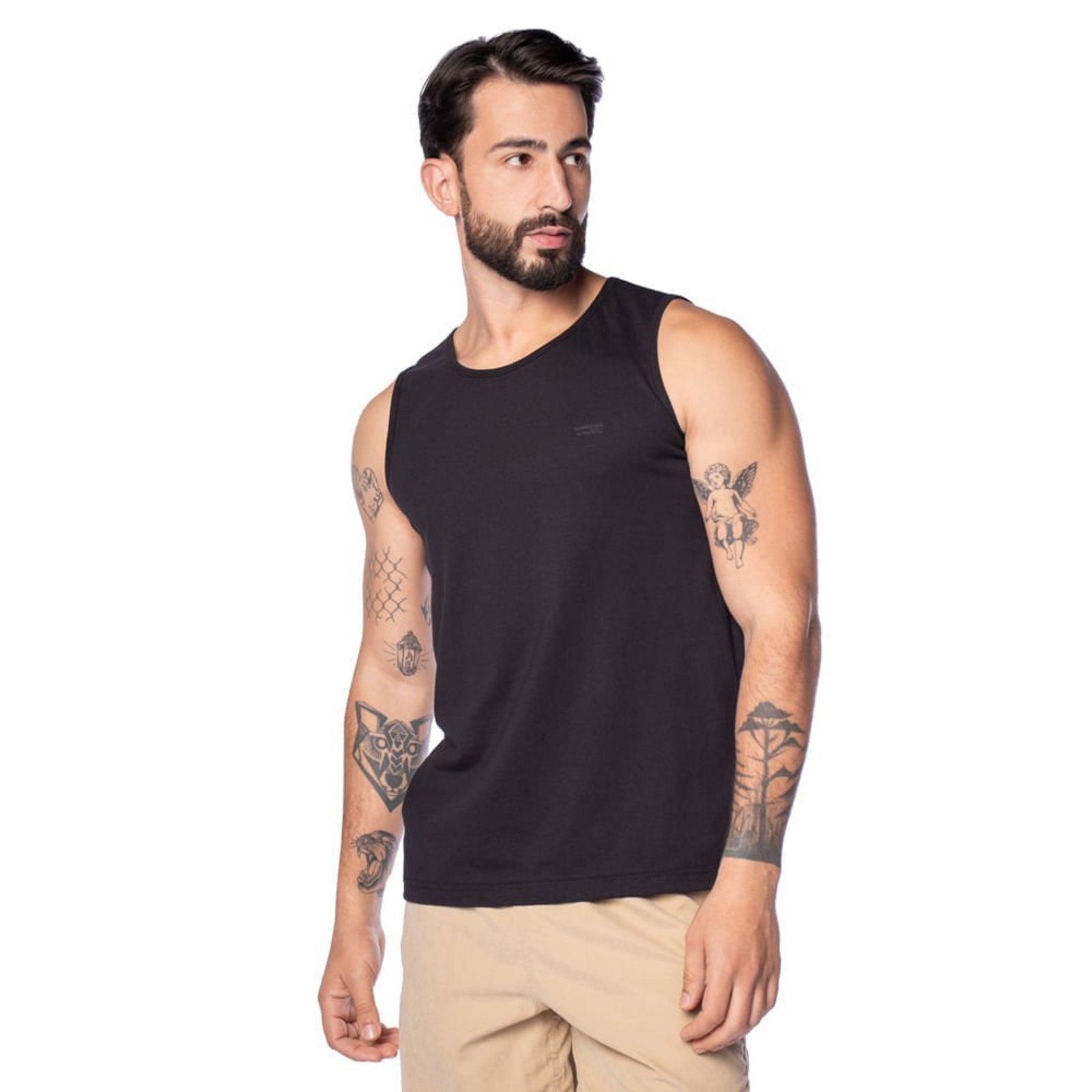 Regata Masculina Gangster Preto