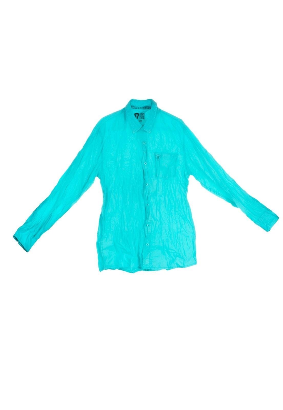 Vista 2 Infantil - Camisa Manga Longa Básica Mini Us Have Fun azul Have Fun azul