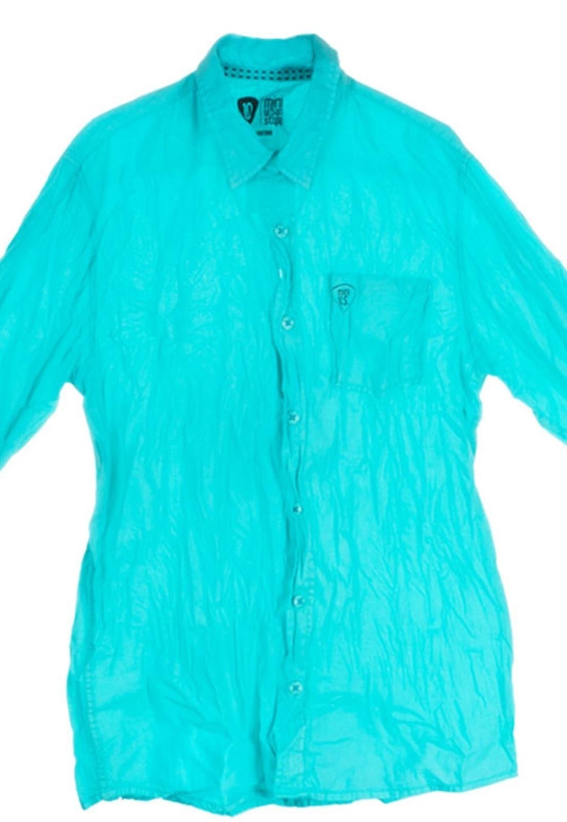 Vista 3 Infantil - Camisa Manga Longa Básica Mini Us Have Fun azul Have Fun azul