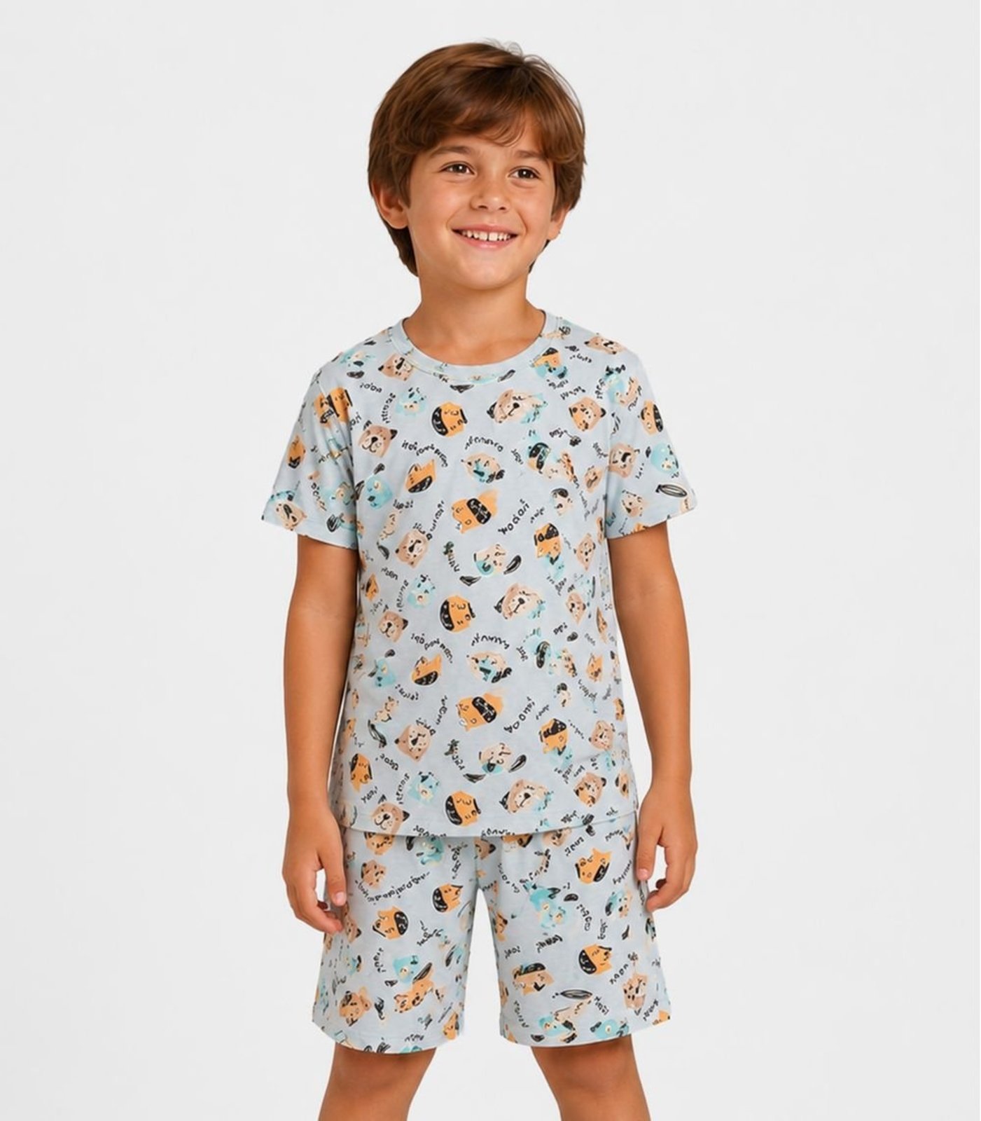 Pijama Masculino Em Cotton Select Azul