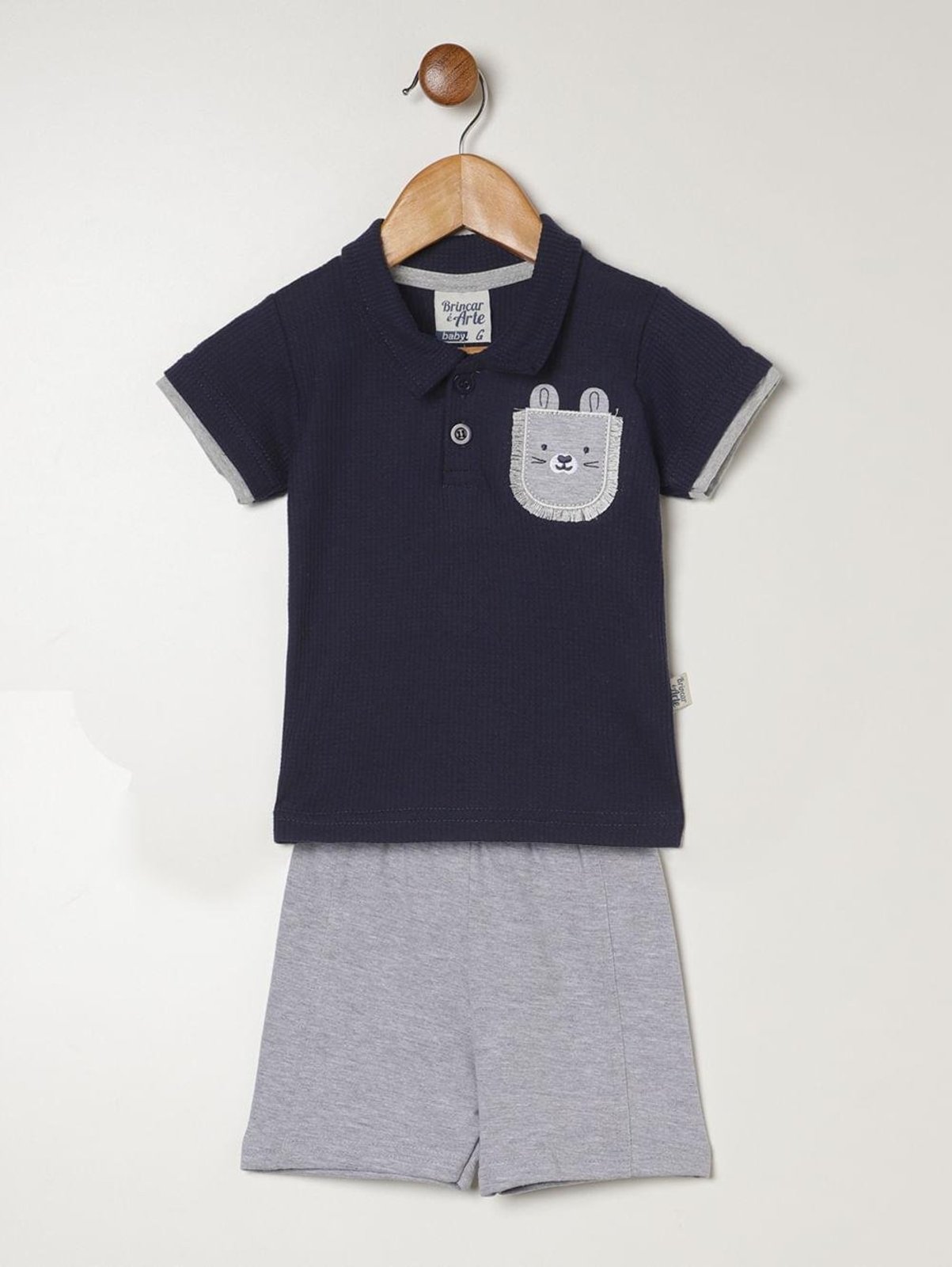 Infantil - Conjunto Curto Para - MARINHO