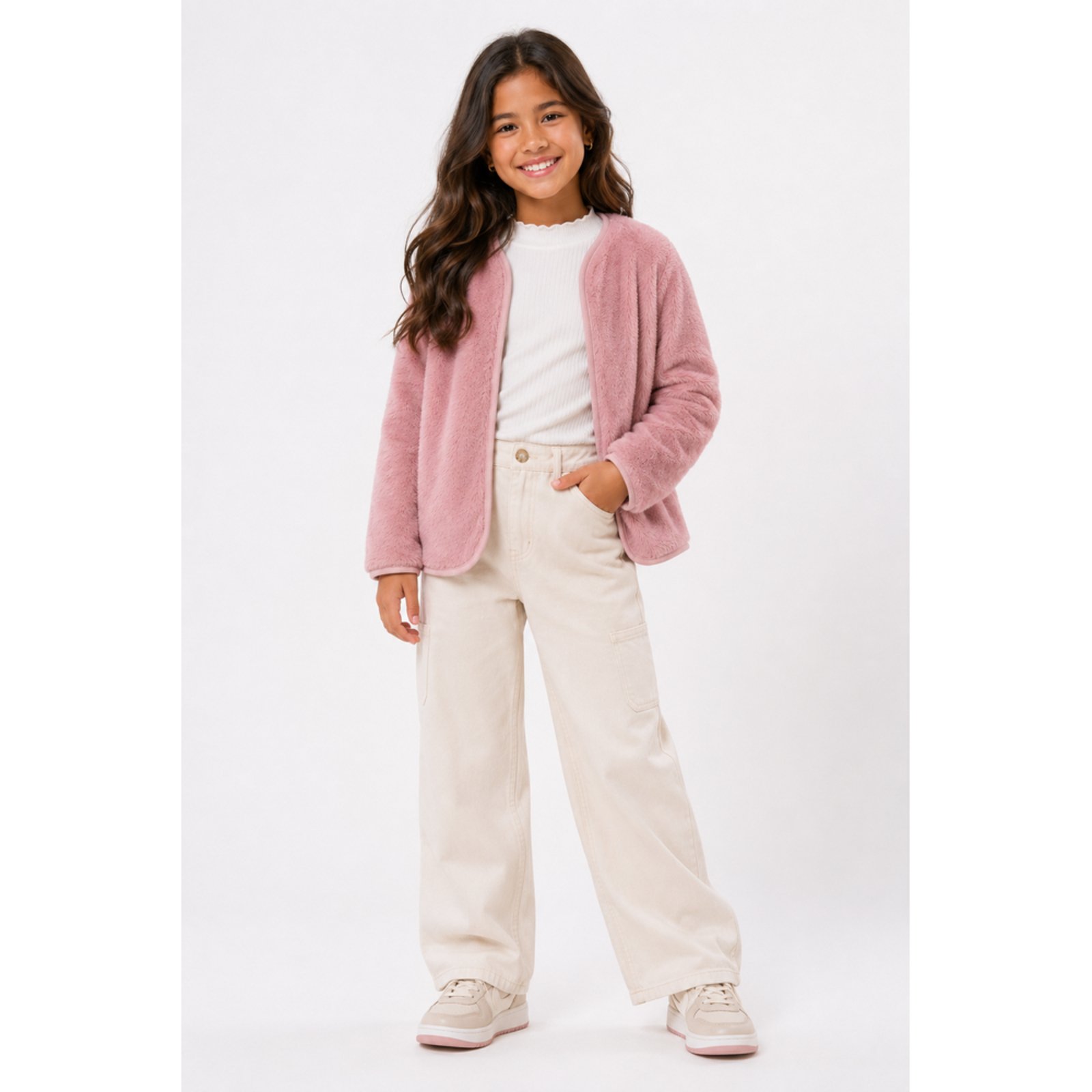 Infantil - Casaco de Pelo para Meninas Inverno