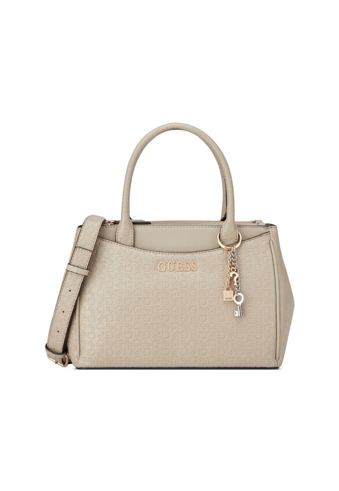 Bolsa Guess Elliot Satchel Cinza