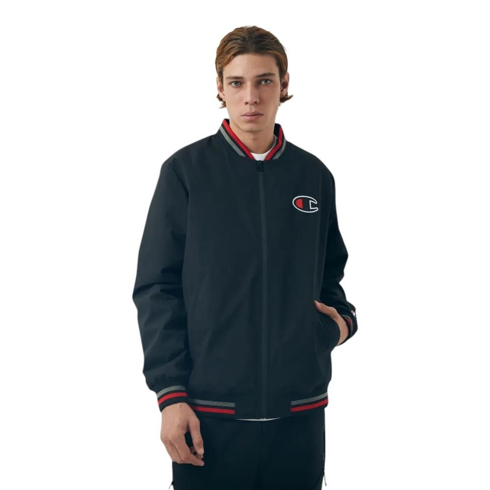 Jaqueta Champion Bomber Athletic Masculino Preto