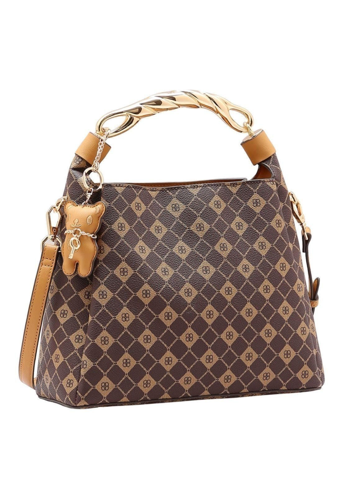 Bolsa Feminina Chenson Monograma Elemento Gráfico 3485388 Café