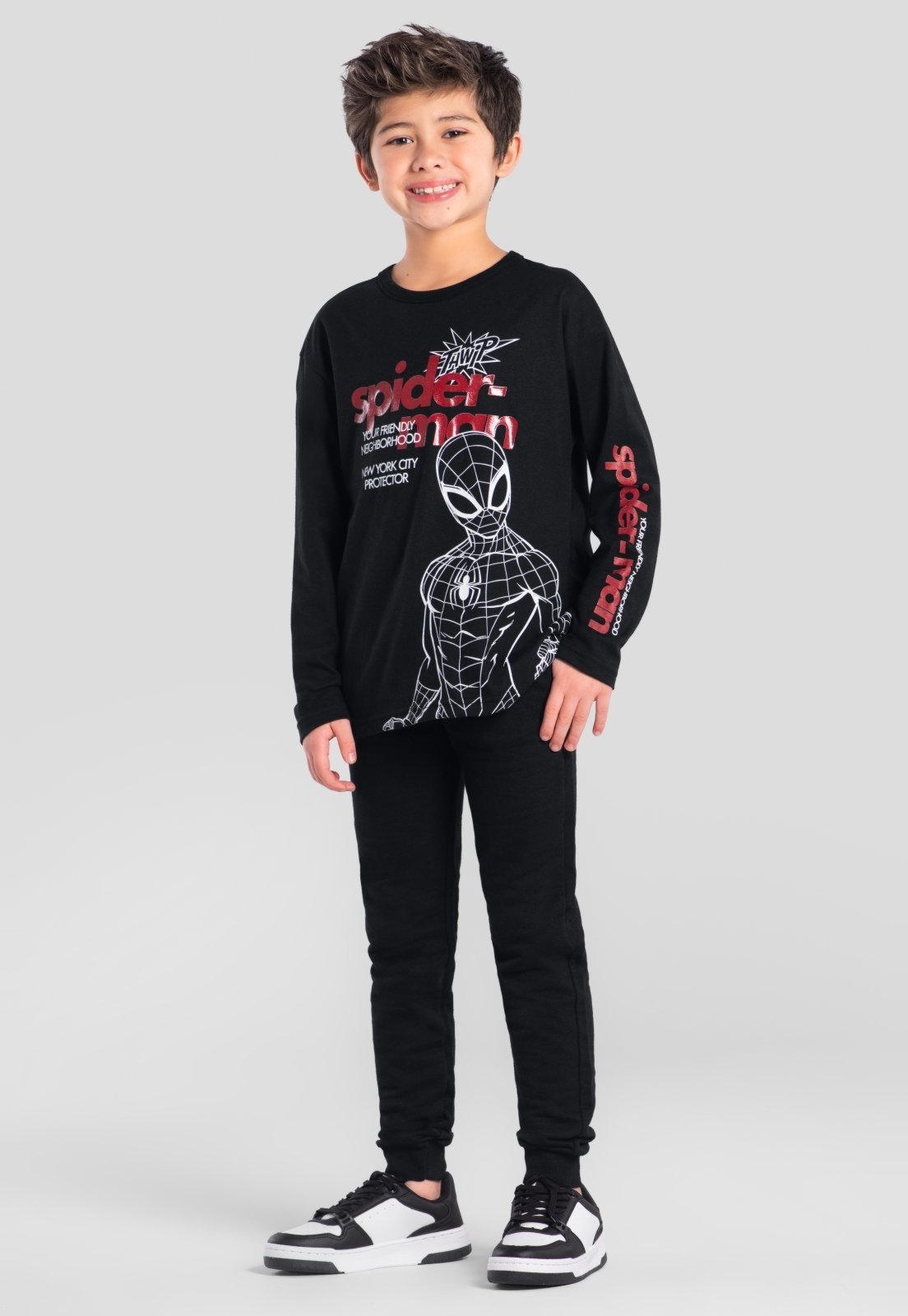 Infantil - Camiseta menino do Homem-Aranha Brandili