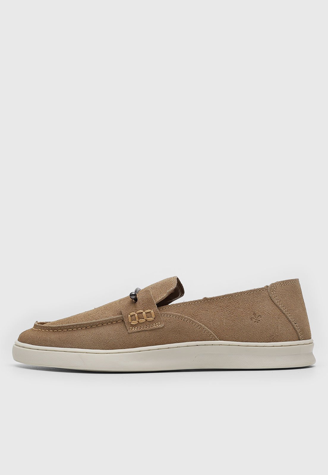 Mocassim Masculino Dudalina Passante Nobuck Bege