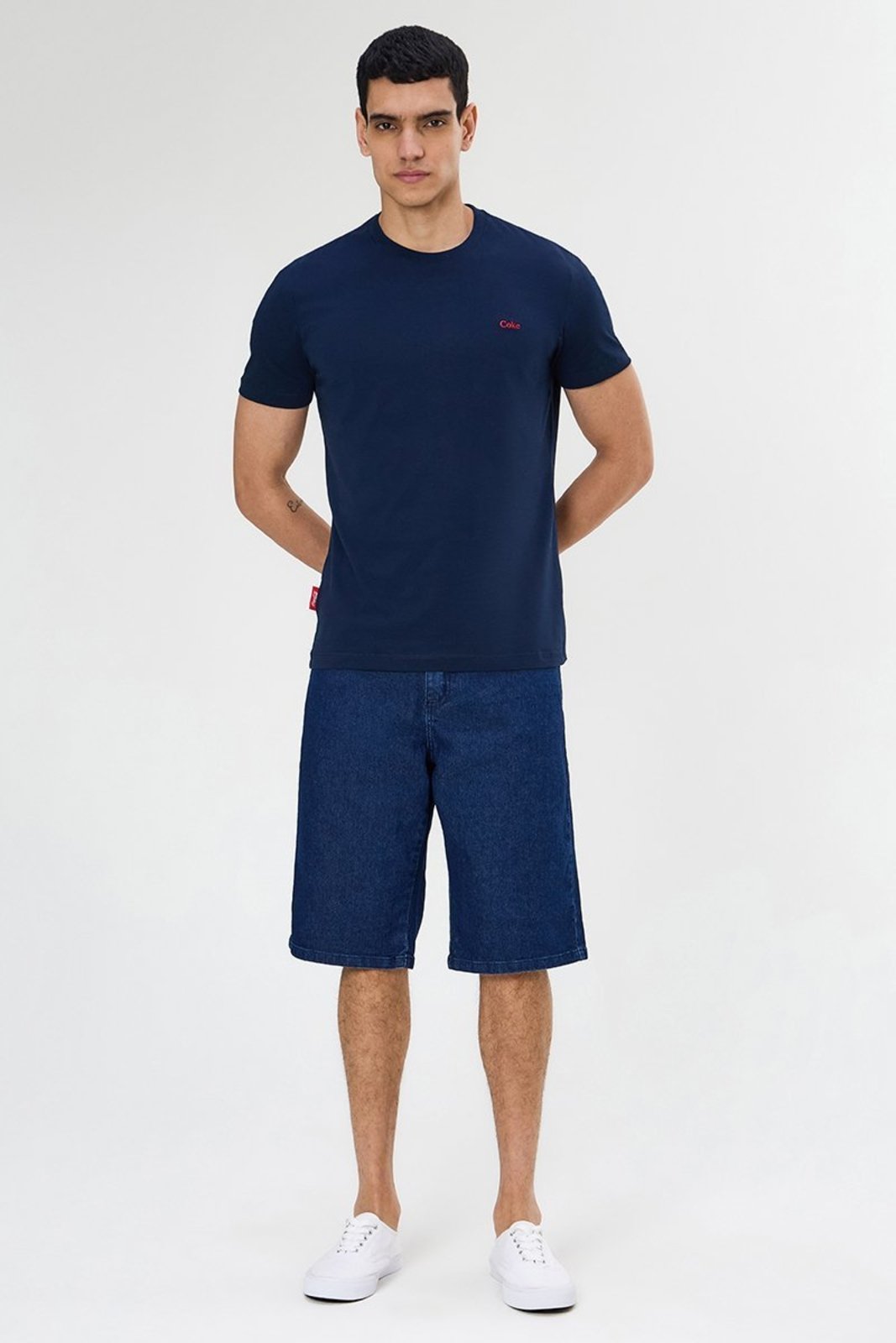 Bermuda Jeans Masculina Coca-Cola