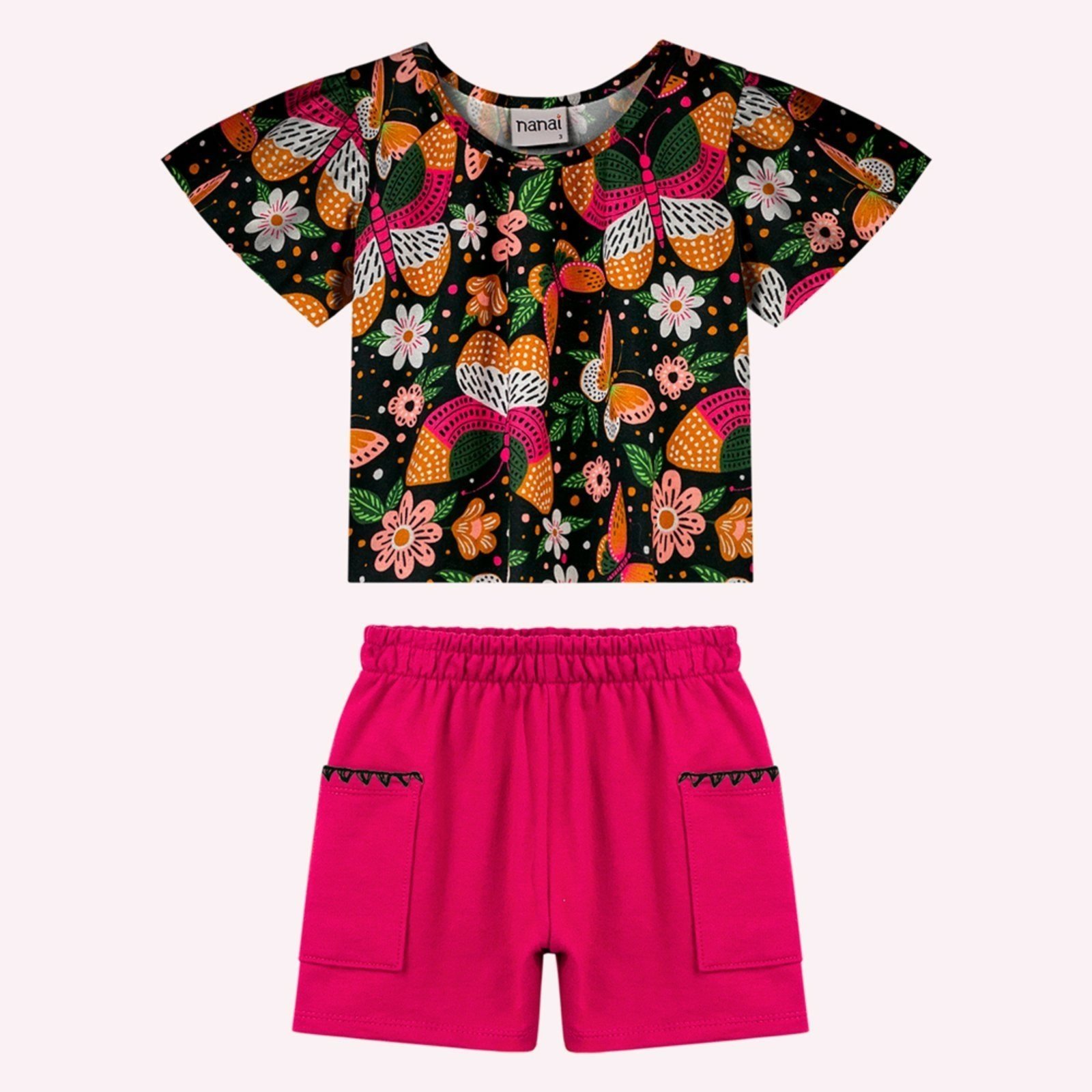 Infantil - Conjunto Menina Borboletas Nanai
